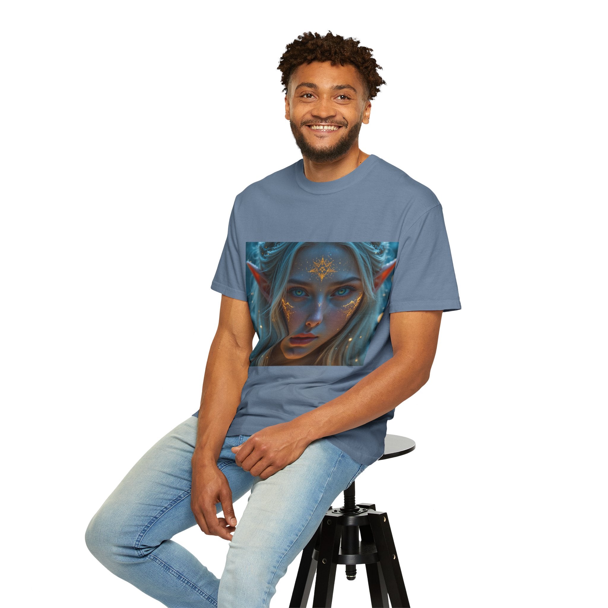 Fantasy-Inspired Elf Princess Unisex T-Shirt, Boho Style Tee for Art Lovers, Gift for Creatives, Dreamy Aesthetic Shirt, Unique Fan Merchandise