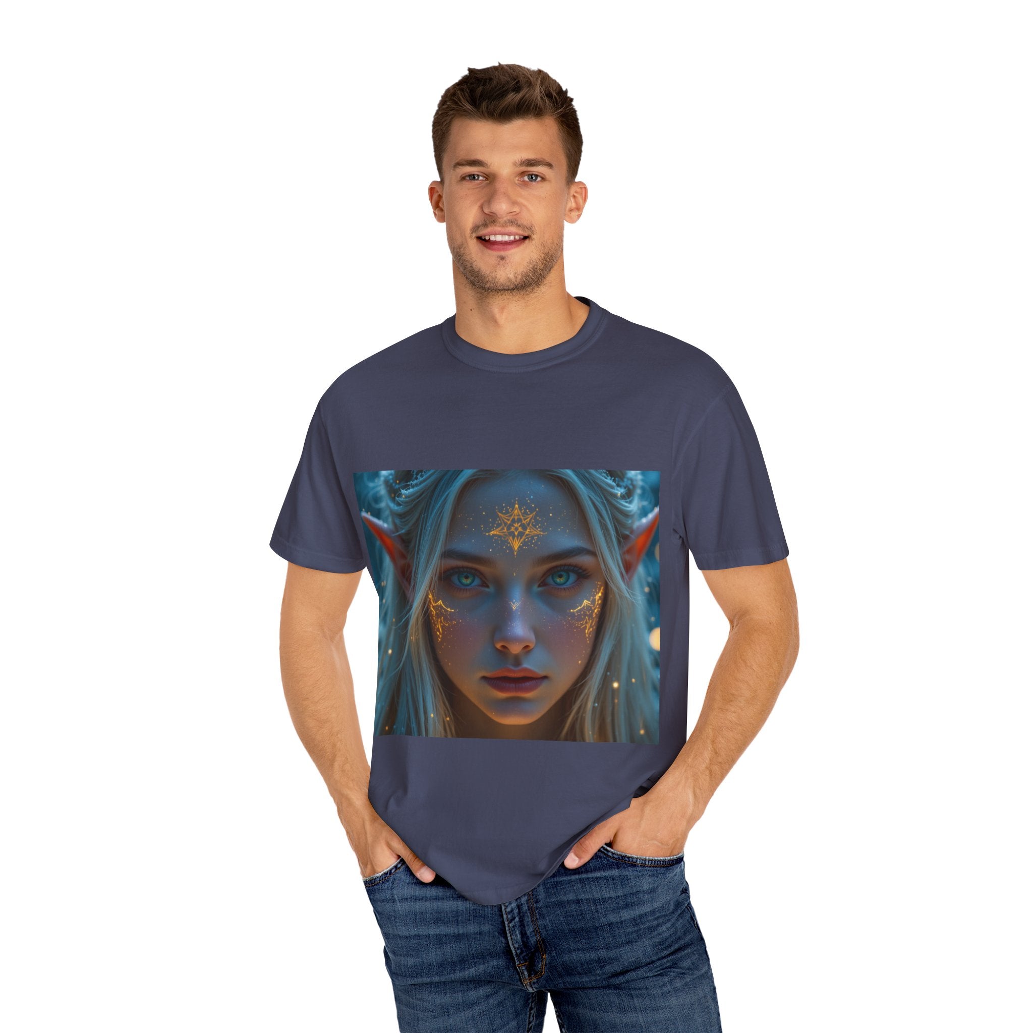 Fantasy-Inspired Elf Princess Unisex T-Shirt, Boho Style Tee for Art Lovers, Gift for Creatives, Dreamy Aesthetic Shirt, Unique Fan Merchandise
