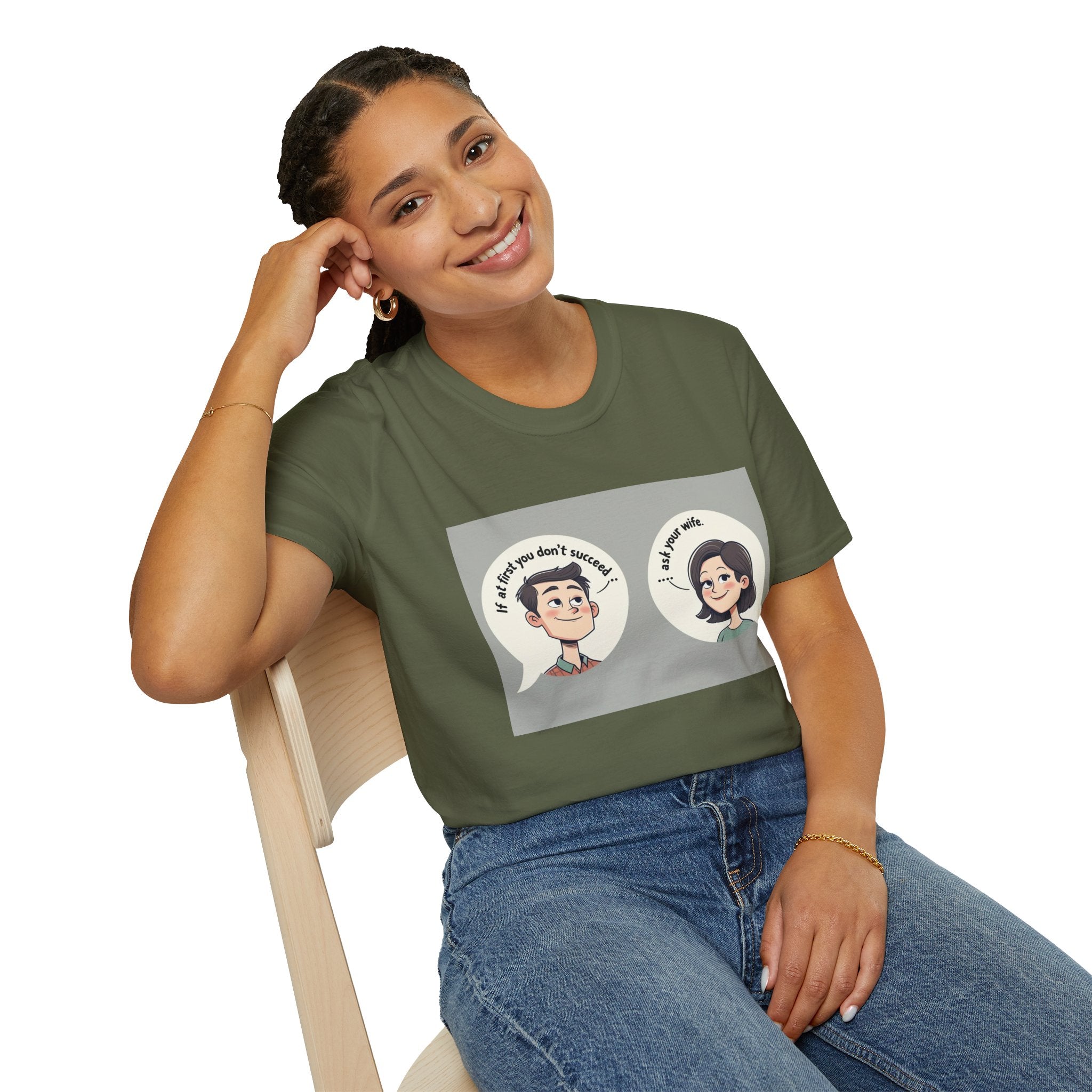 Playful Conversation T-Shirt, Funny Graphic Tee, Unisex Humor Shirt, Casual Wear, Gift for Friends, Quirky Outfit