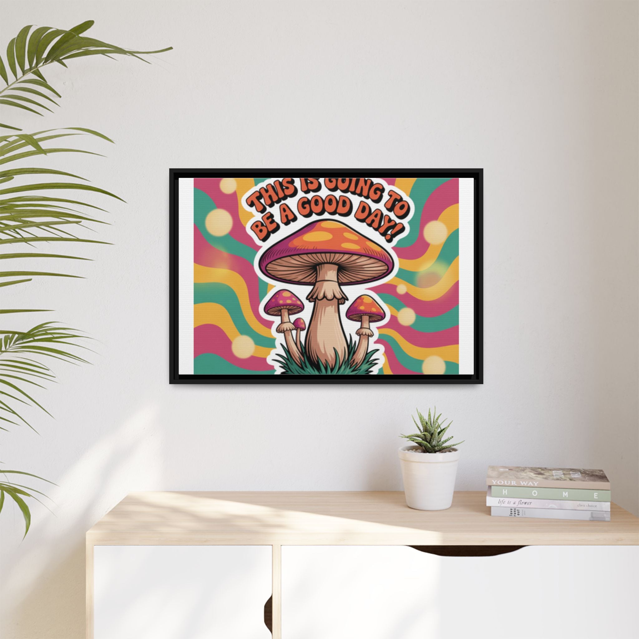Colorful Framed Canvas Art - "This Is Going To Be A Good Day!" - Positive Vibe Decor, Wall Art for Home, Gift for Friends, Happy Day [...]