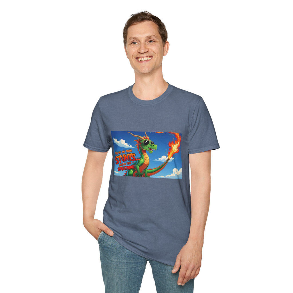 Funny Fire-Breathing Dragon T-Shirt | Fantasy Graphic Tee for Kids and Adults, Unisex Softstyle T-Shirt, Casual Wear, Game Night Apparel, [...]