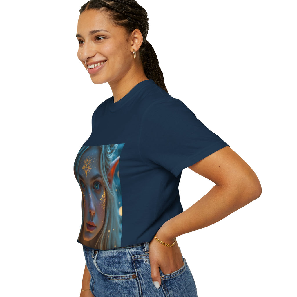 Fantasy-Inspired Elf Princess Unisex T-Shirt, Boho Style Tee for Art Lovers, Gift for Creatives, Dreamy Aesthetic Shirt, Unique Fan Merchandise