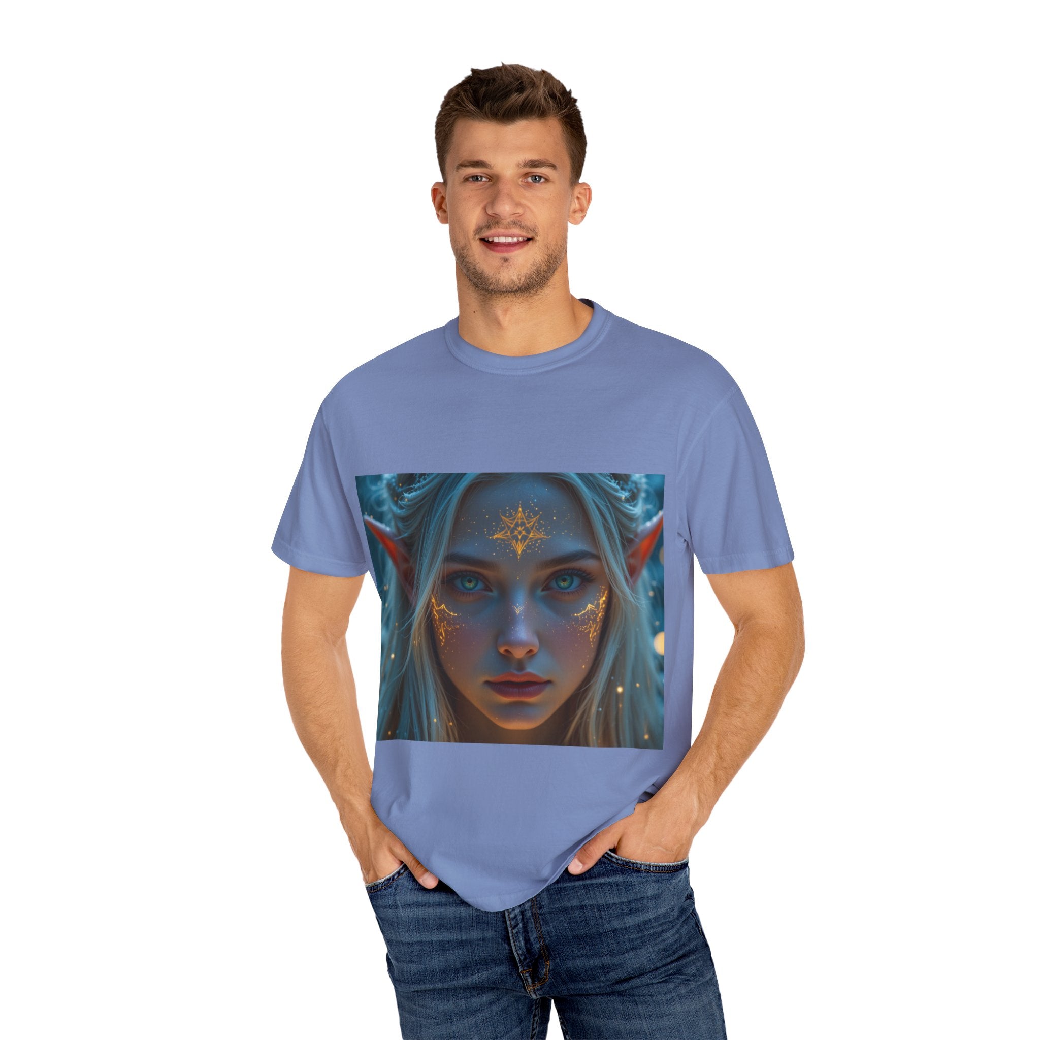 Fantasy-Inspired Elf Princess Unisex T-Shirt, Boho Style Tee for Art Lovers, Gift for Creatives, Dreamy Aesthetic Shirt, Unique Fan Merchandise