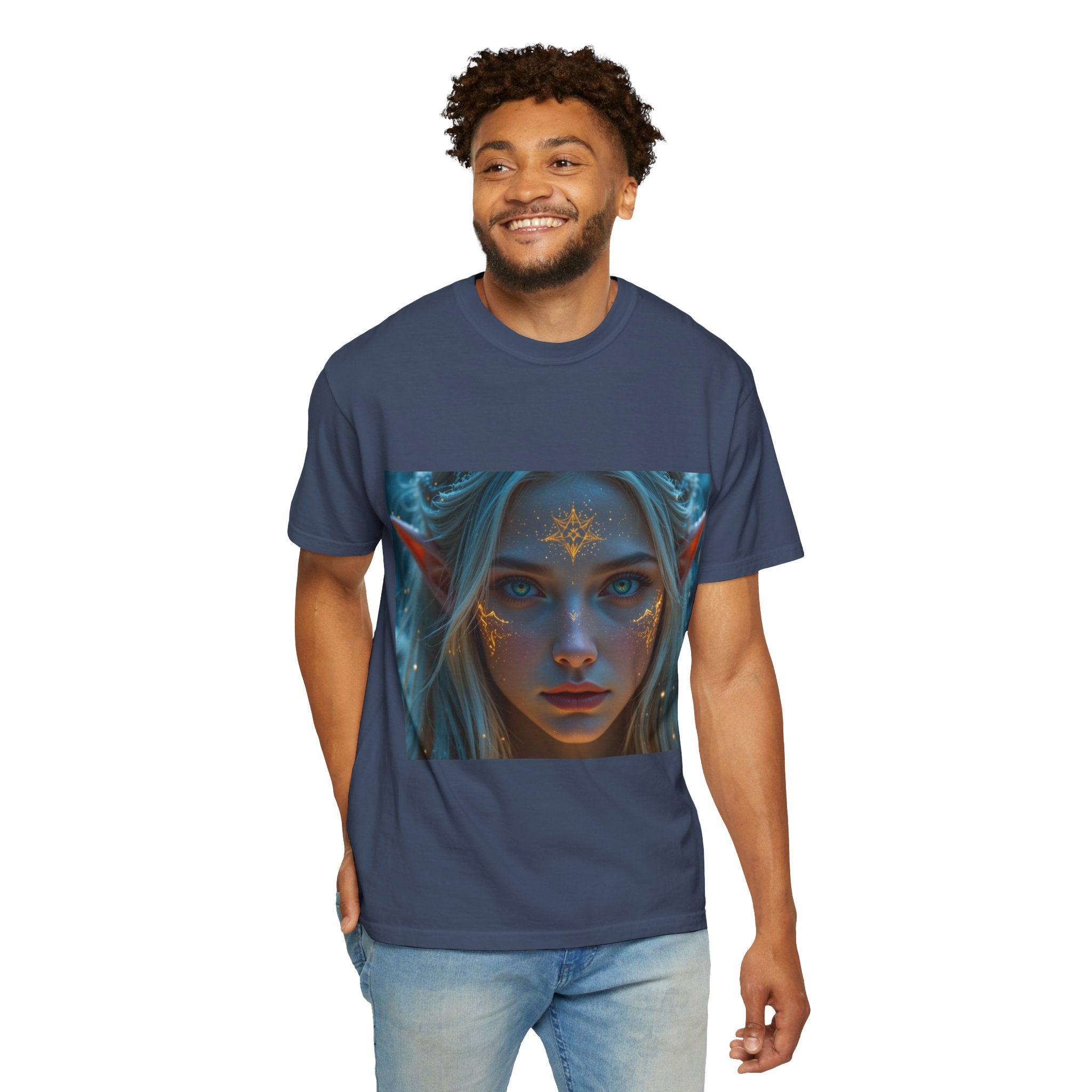 Fantasy-Inspired Elf Princess Unisex T-Shirt, Boho Style Tee for Art Lovers, Gift for Creatives, Dreamy Aesthetic Shirt, Unique Fan Merchandise