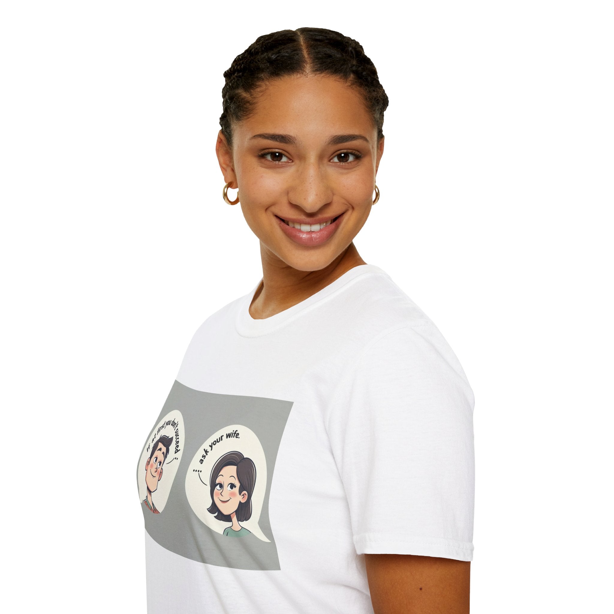 Playful Conversation T-Shirt, Funny Graphic Tee, Unisex Humor Shirt, Casual Wear, Gift for Friends, Quirky Outfit