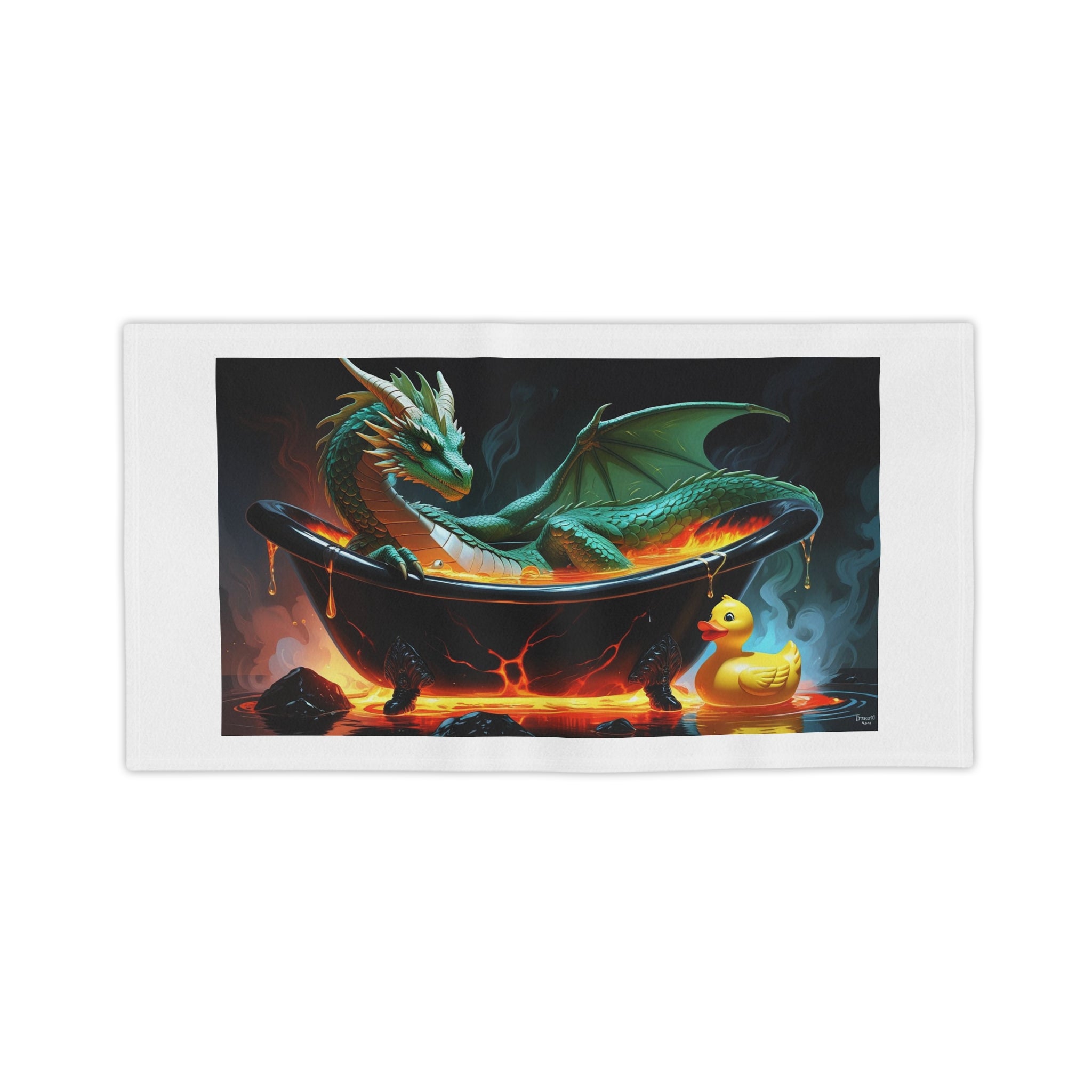 Funny Dragon Bath-time Fantasy Beach Towel, Dragon Artwork Towel, Unique Pool Towel, Whimsical Bath Towel, Gift for Fantasy Lovers, Kids Beach Accessory