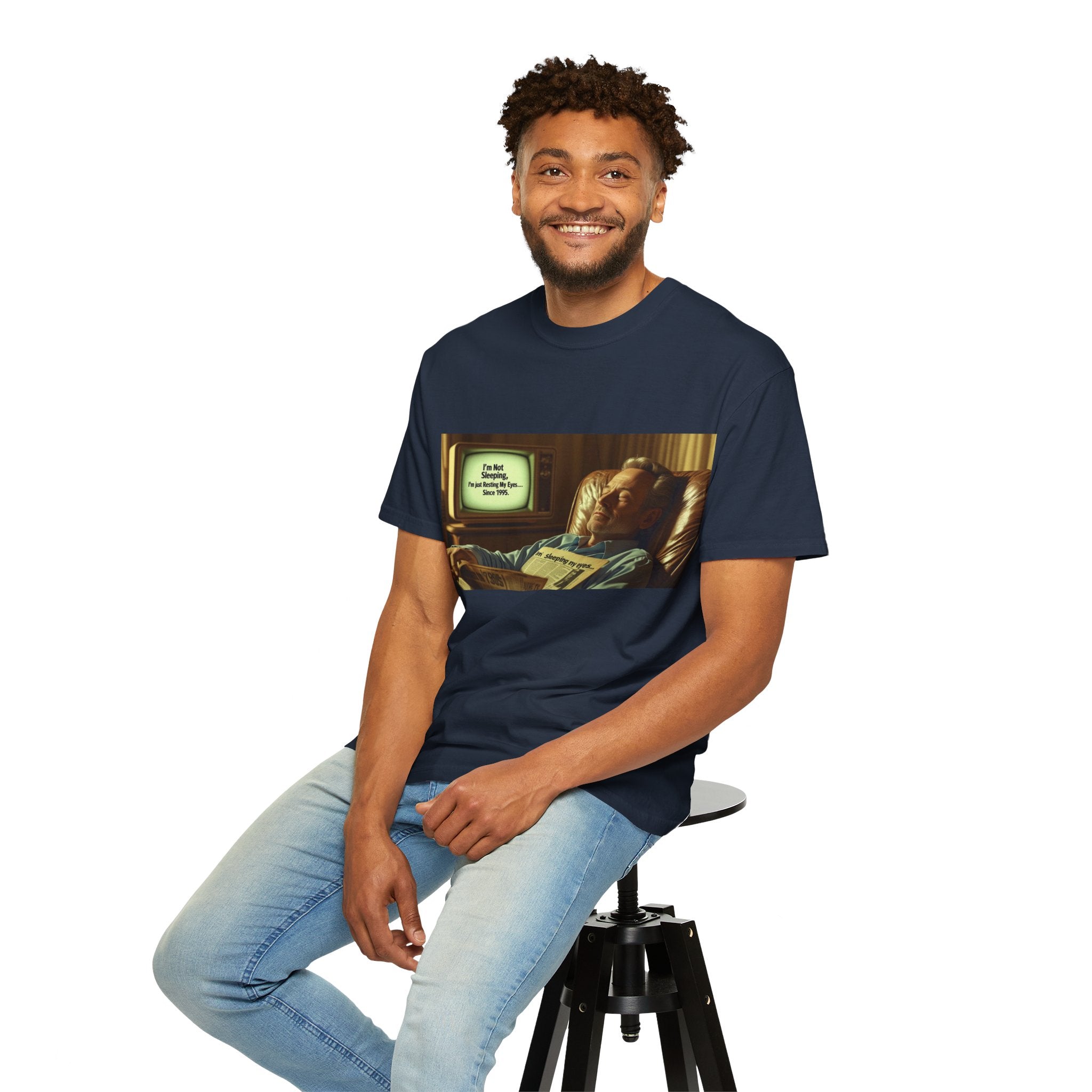 Vintage Humor Graphic Tee, Perfect for Relaxing, Gift for Couch Potatoes, Fun Statement T-Shirt, Father's Day, Casual Wear