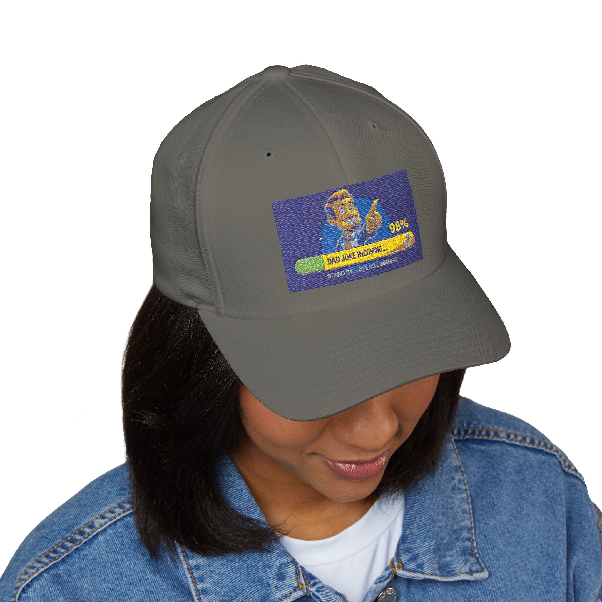 Embroidered Closed-Back Structured Cap - Trendy Apparel for Everyday Wear, Gifts for Him, Casual Style, Summer Accessory, Unique Design