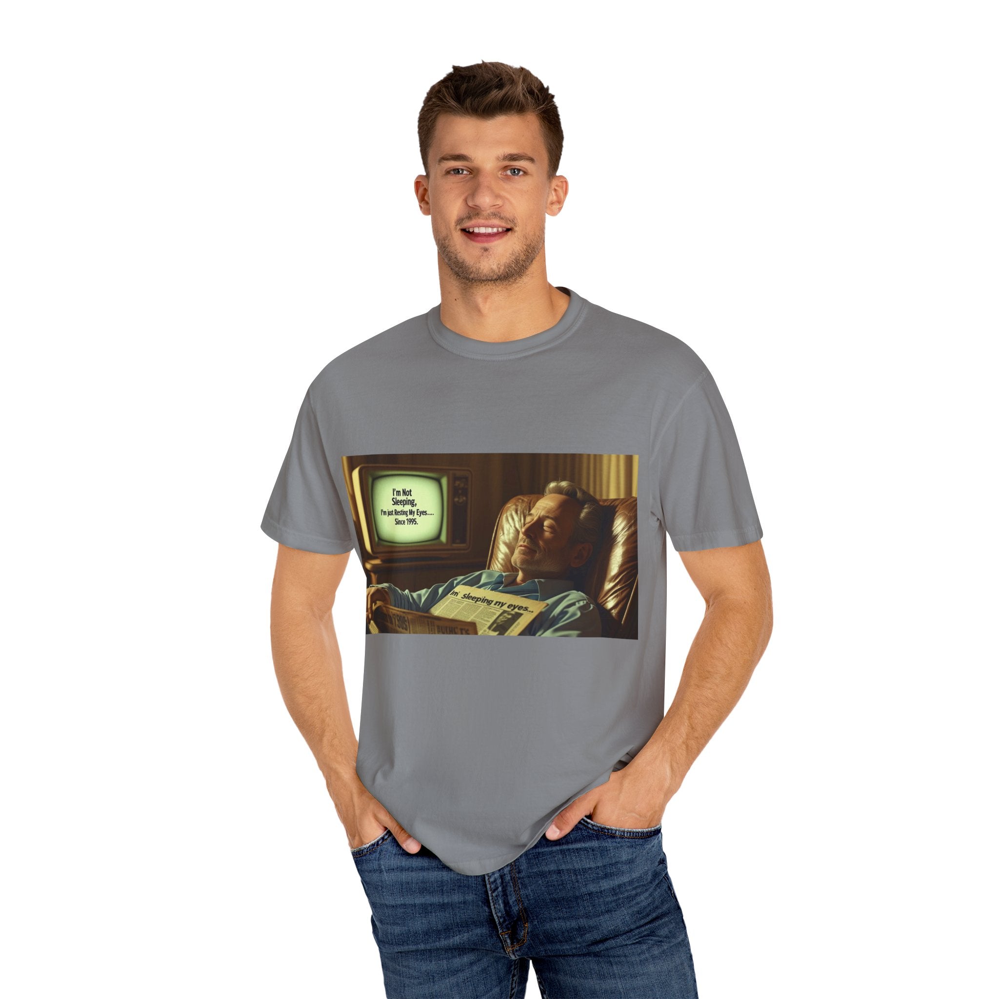 Vintage Humor Graphic Tee, Perfect for Relaxing, Gift for Couch Potatoes, Fun Statement T-Shirt, Father's Day, Casual Wear