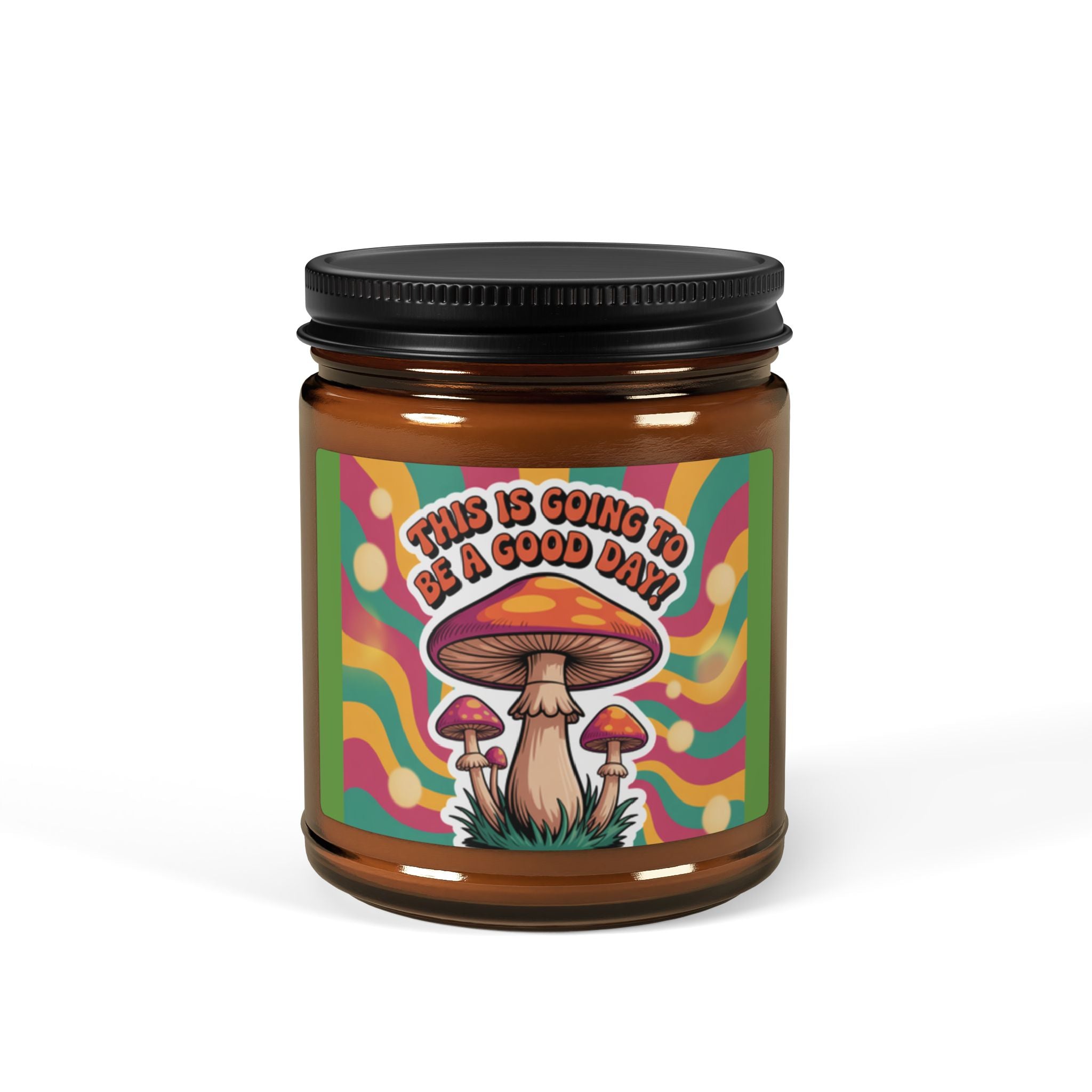 Scented Soy Candle - Groovy Day Vibe, Aromatherapy Gift, Home Decor, Mindfulness Relaxation, Eco-Friendly Candle