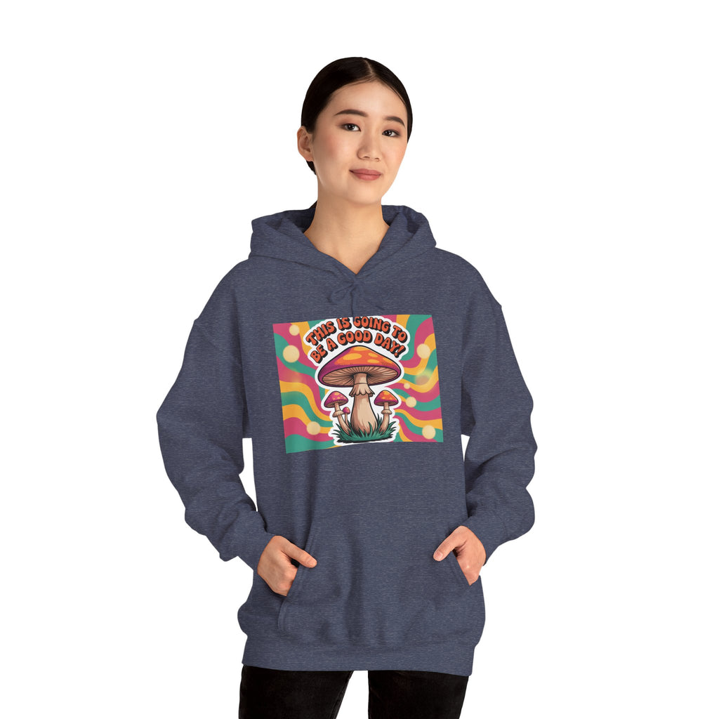 Groovy Mushroom Hoodie - Psychedelic Sweatshirt for Festivals, Cozy Gift for Nature Lovers, Unisex Pull-over for Good Vibes