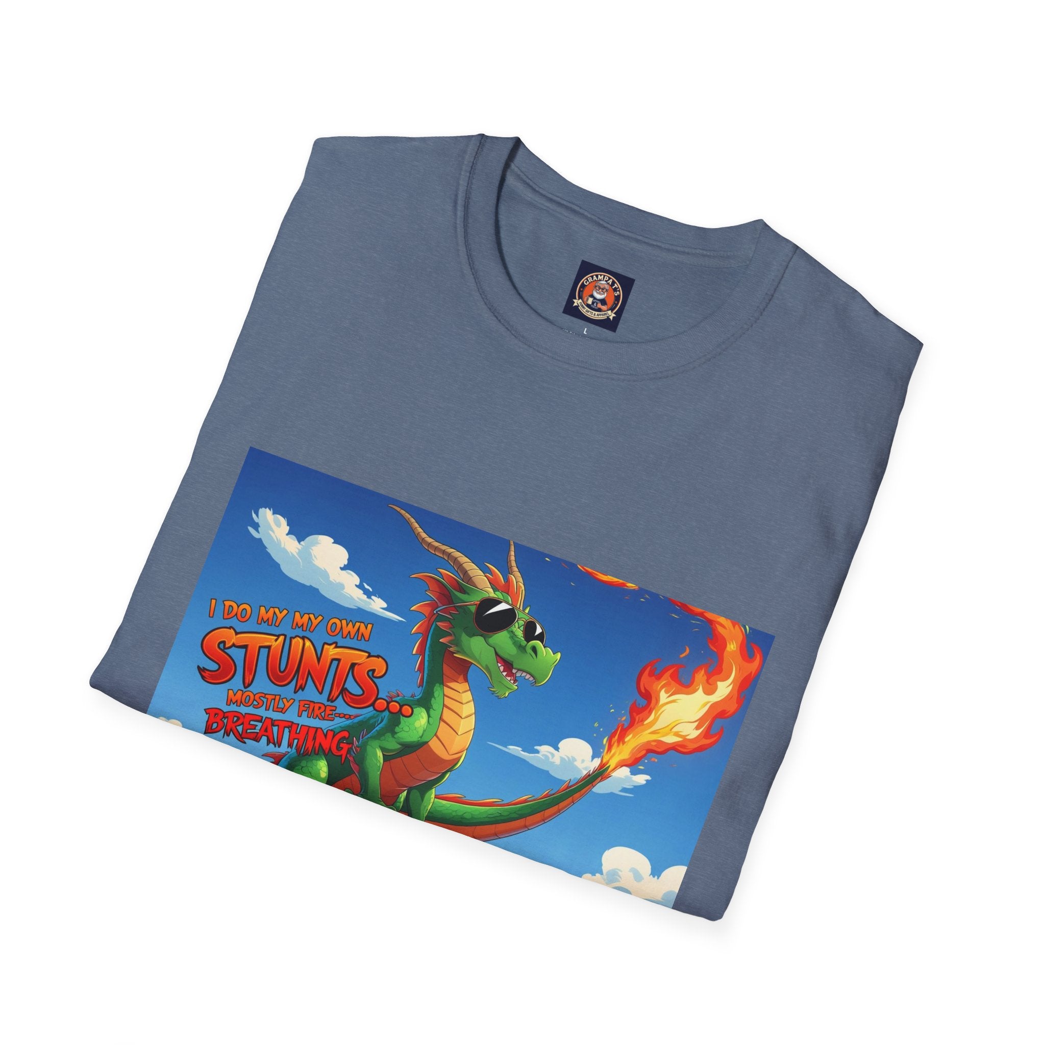Funny Fire-Breathing Dragon T-Shirt | Fantasy Graphic Tee for Kids and Adults, Unisex Softstyle T-Shirt, Casual Wear, Game Night Apparel, [...]