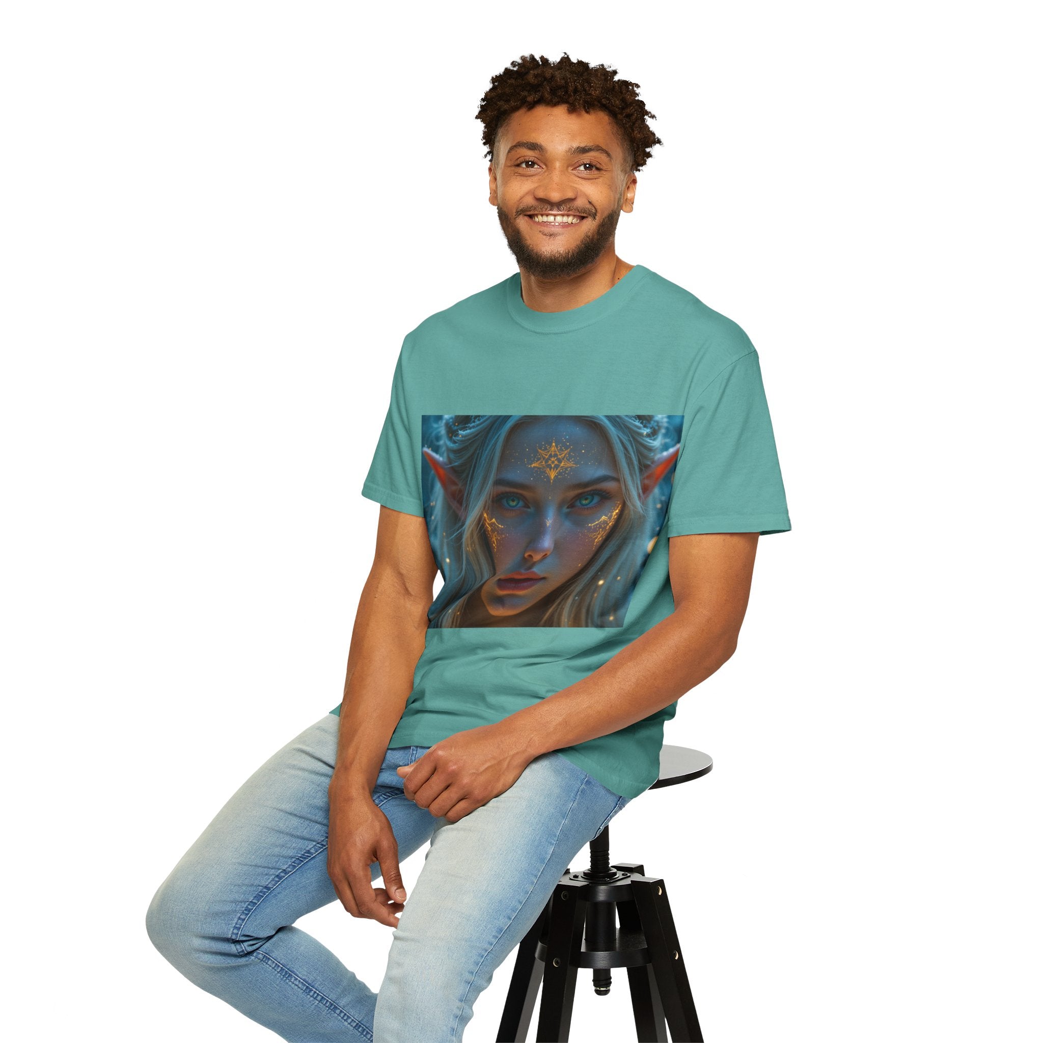 Fantasy-Inspired Elf Princess Unisex T-Shirt, Boho Style Tee for Art Lovers, Gift for Creatives, Dreamy Aesthetic Shirt, Unique Fan Merchandise