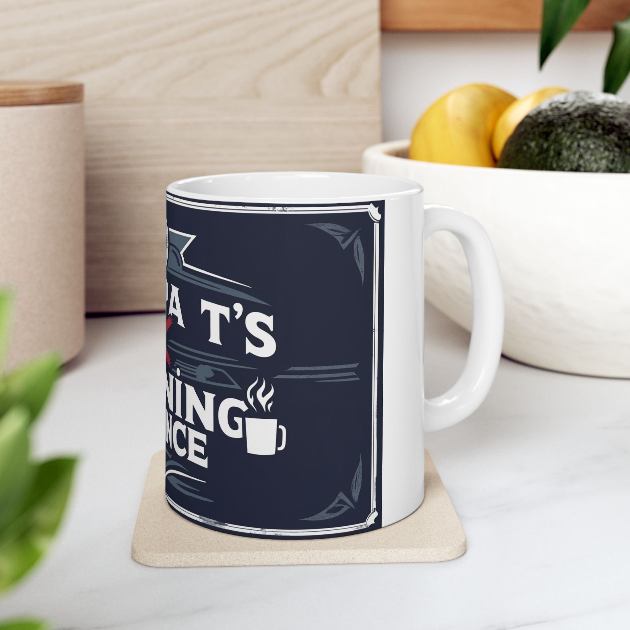 Grampa T's Anti-Morning Alliance Ceramic Mug - Fun Coffee Cup, Gift for Grampa, Coffee Lovers, Humor Mug, Kitchen Decor
