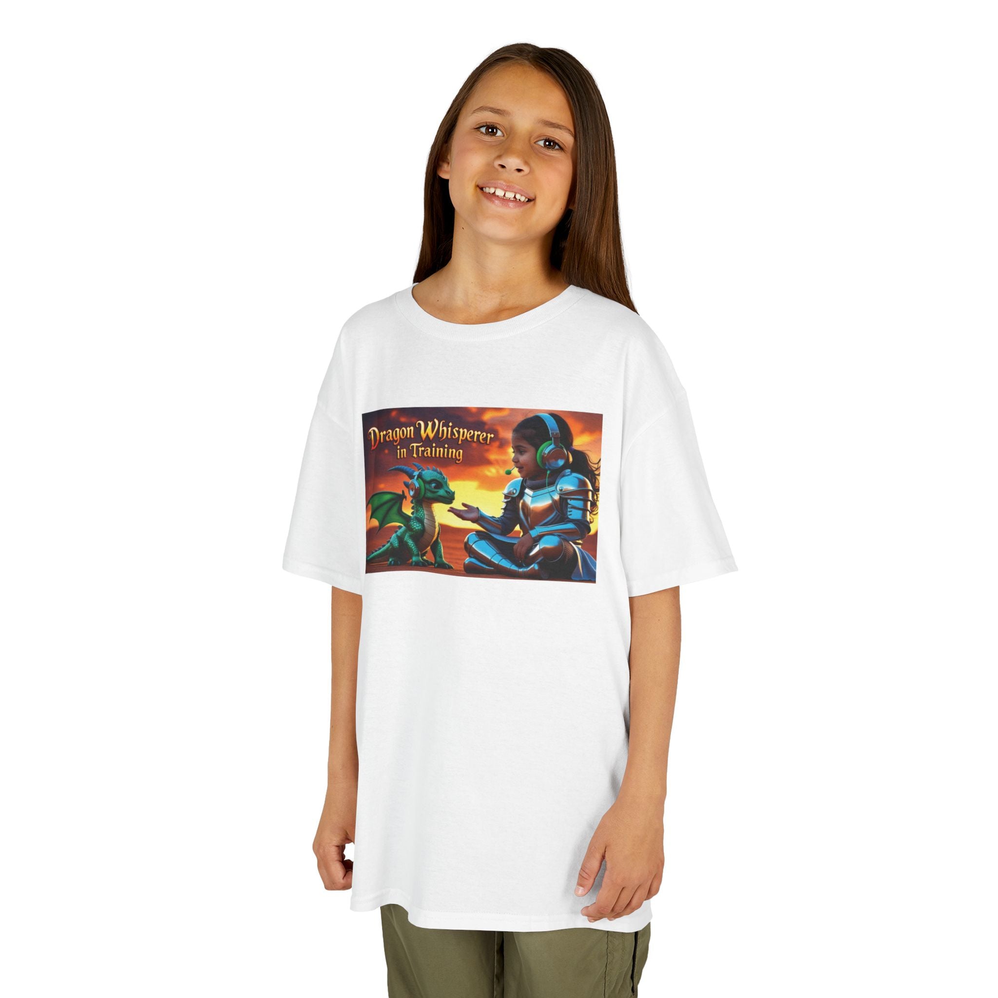 Dragon Whisperer in Training – Funny Fantasy Kids T-Shirt for Little Adventurers & Mythical Creature Fans