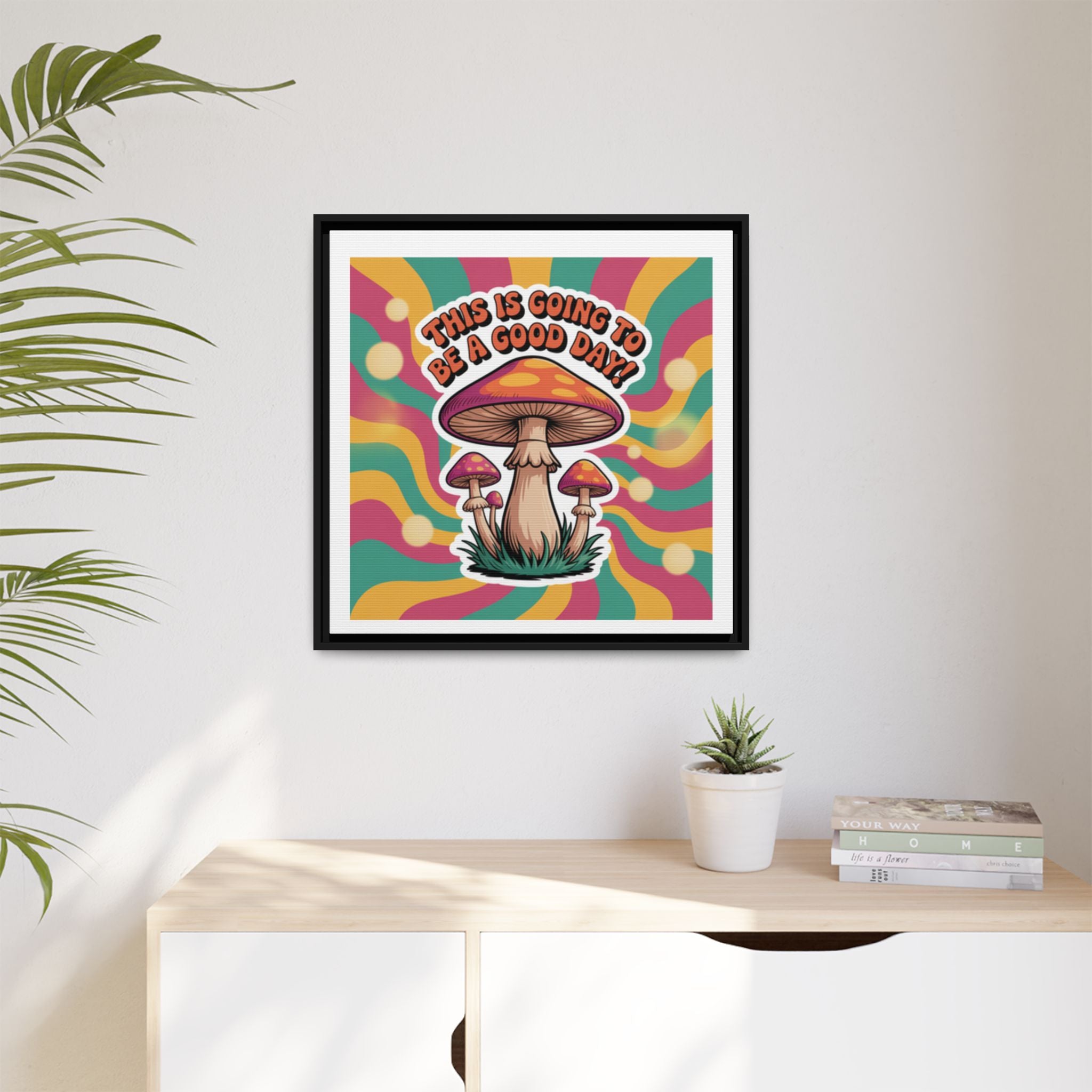Colorful Framed Canvas Art - "This Is Going To Be A Good Day!" - Positive Vibe Decor, Wall Art for Home, Gift for Friends, Happy Day [...]