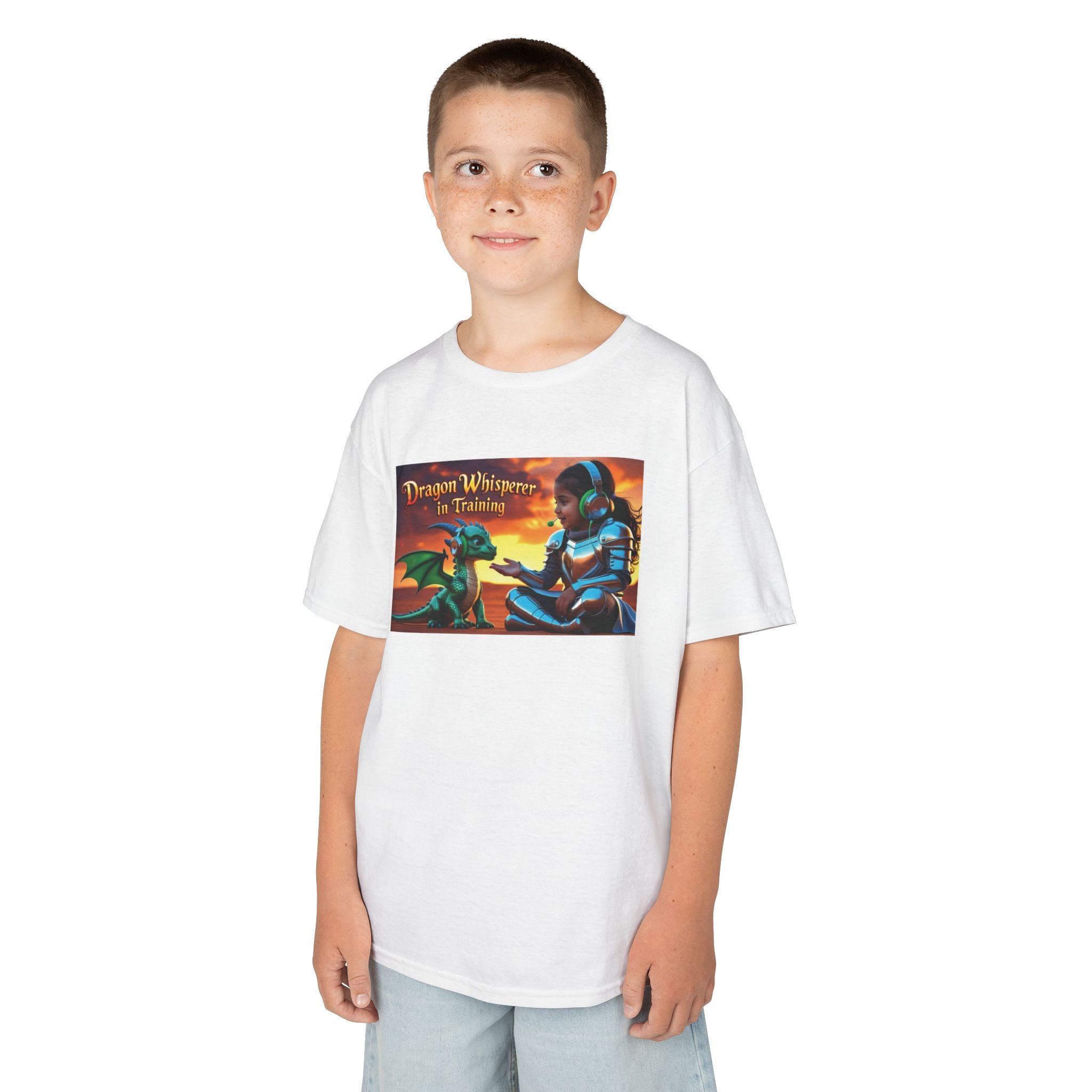 Dragon Whisperer in Training – Funny Fantasy Kids T-Shirt for Little Adventurers & Mythical Creature Fans