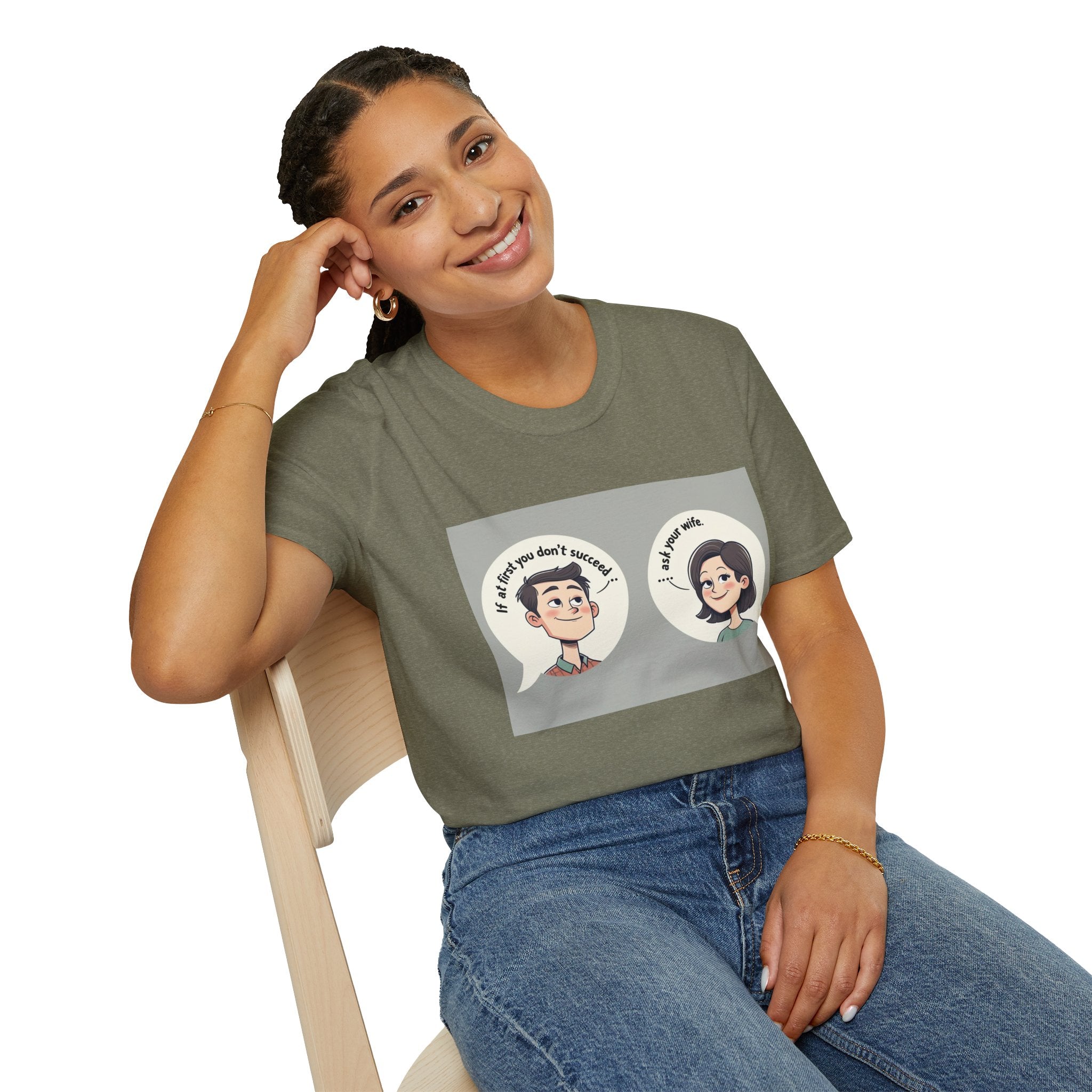 Playful Conversation T-Shirt, Funny Graphic Tee, Unisex Humor Shirt, Casual Wear, Gift for Friends, Quirky Outfit