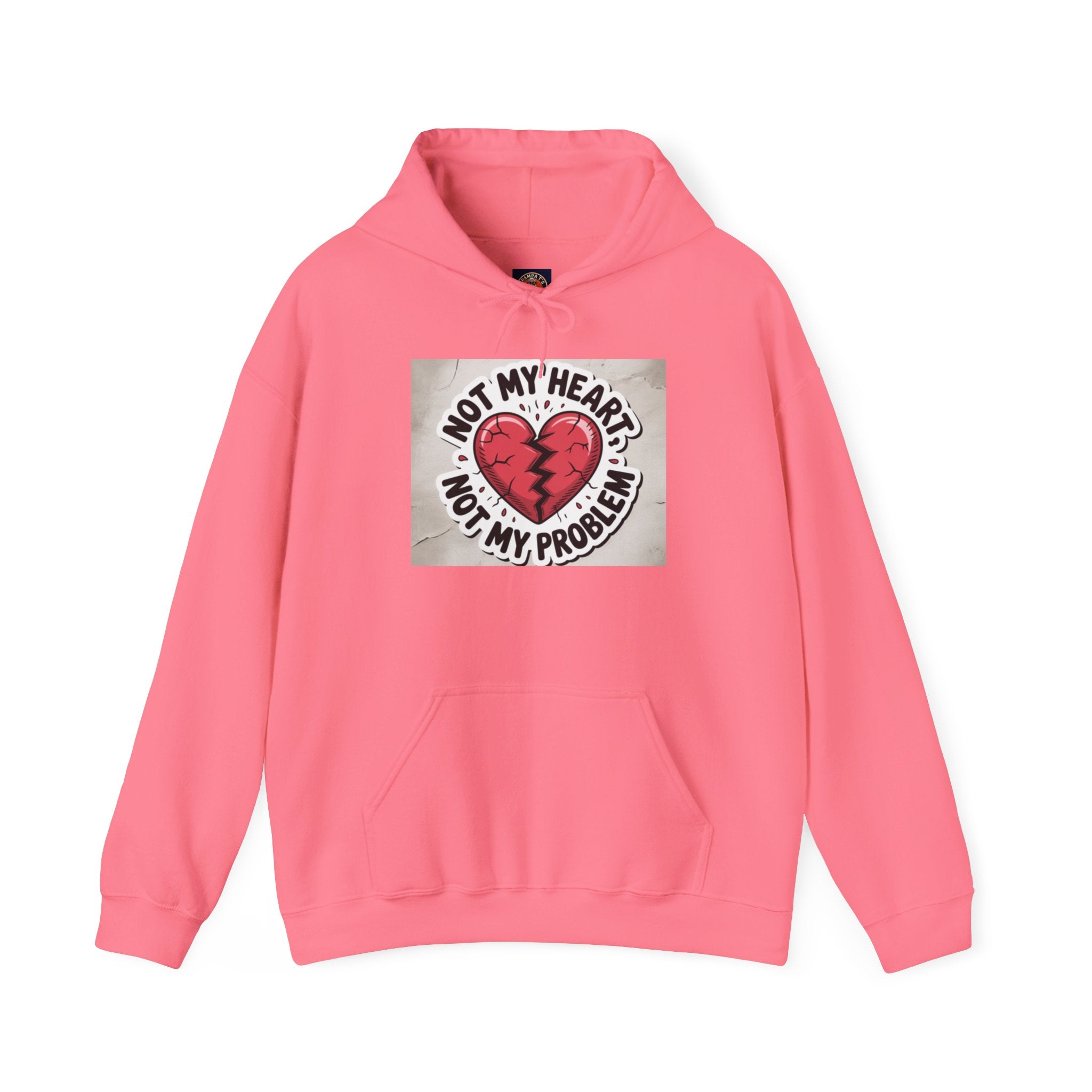 Heartbreak Humor Hoodie, Unisex Hooded Sweatshirt, Funny Gift, Self-Care Apparel, Valentine's Day, Casual Wear, Trendy Fashion