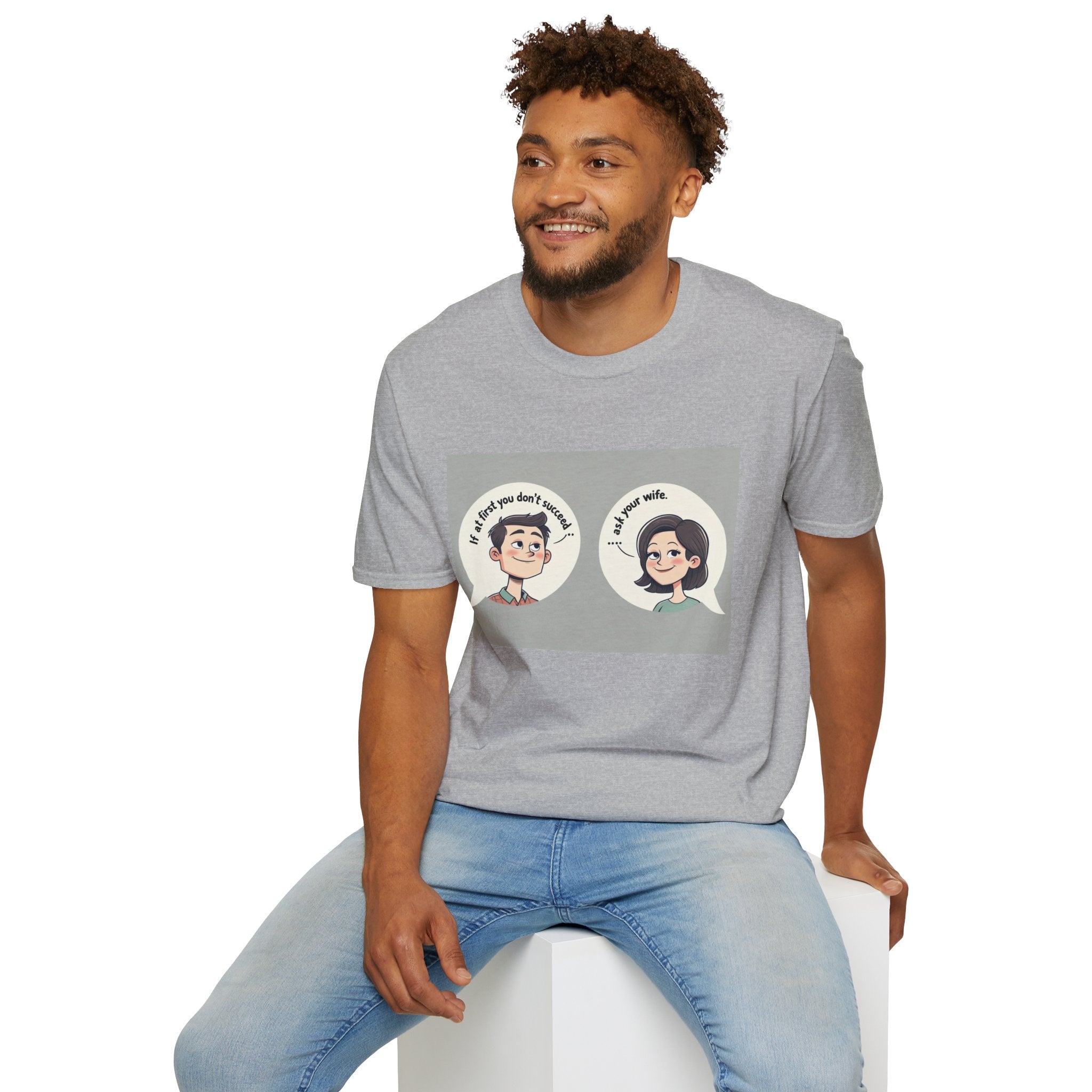 Playful Conversation T-Shirt, Funny Graphic Tee, Unisex Humor Shirt, Casual Wear, Gift for Friends, Quirky Outfit