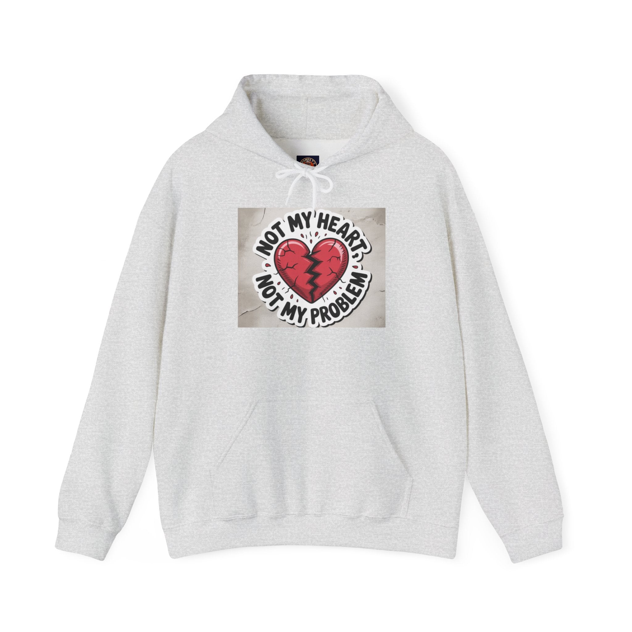 Heartbreak Humor Hoodie, Unisex Hooded Sweatshirt, Funny Gift, Self-Care Apparel, Valentine's Day, Casual Wear, Trendy Fashion