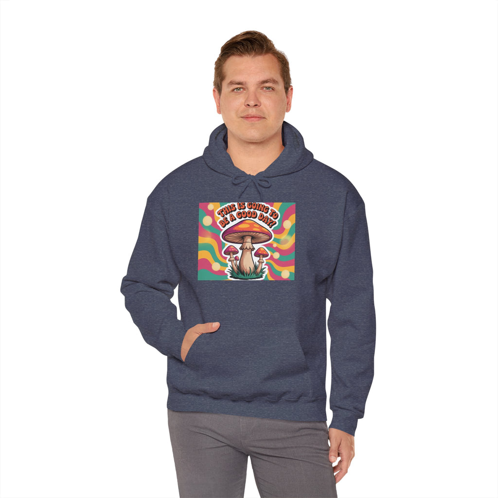 Groovy Mushroom Hoodie - Psychedelic Sweatshirt for Festivals, Cozy Gift for Nature Lovers, Unisex Pull-over for Good Vibes
