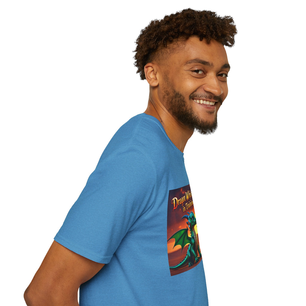 Funny Dragon Whisperer Unisex Softstyle T-Shirt | Fantasy Apparel, Gift for Dragon Lovers, Kids & Adults, Birthday Present, Magical Vibe