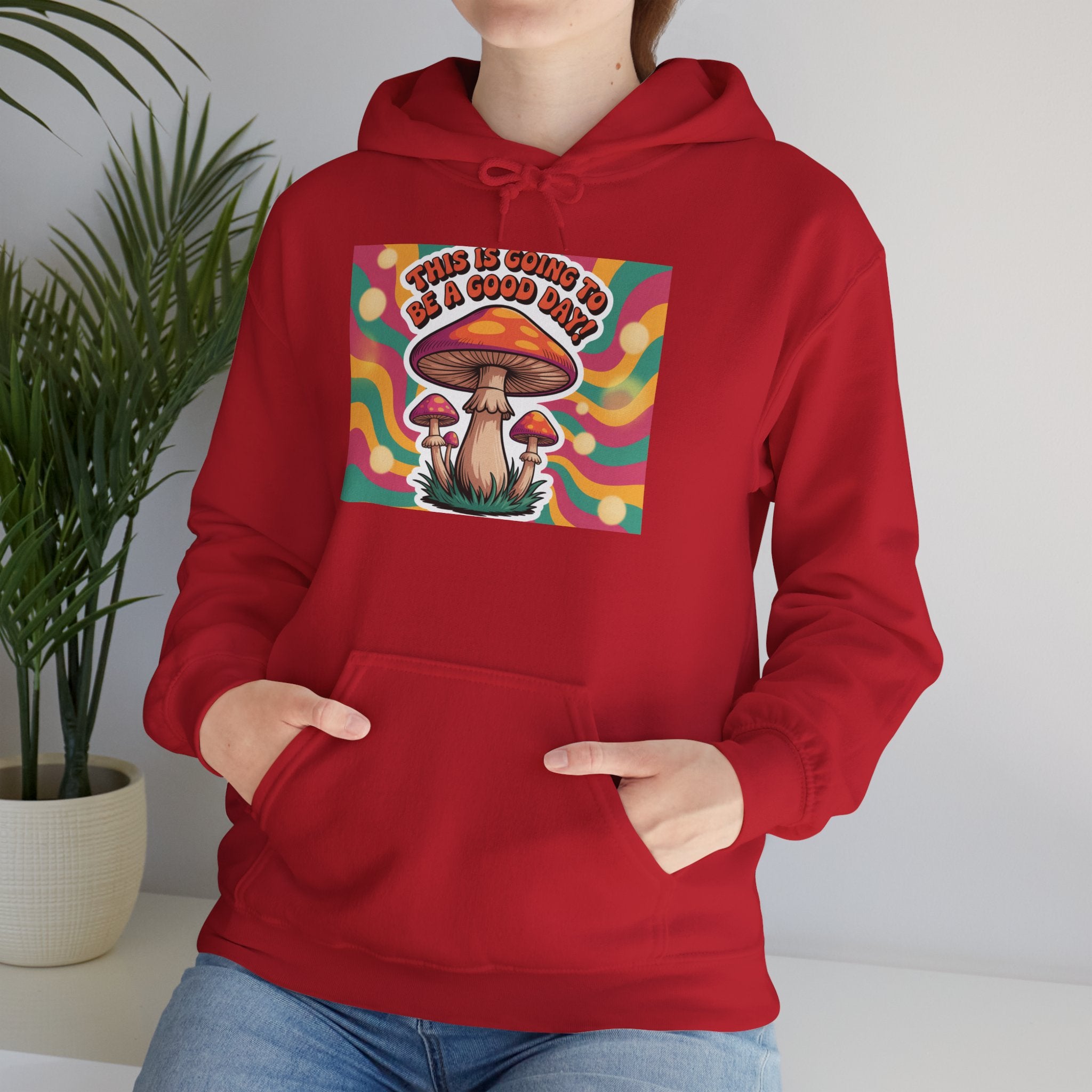 Groovy Mushroom Hoodie - Psychedelic Sweatshirt for Festivals, Cozy Gift for Nature Lovers, Unisex Pull-over for Good Vibes