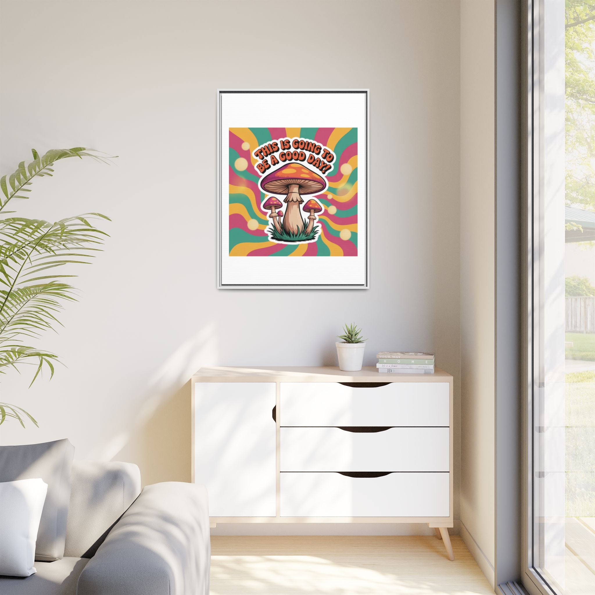 Colorful Framed Canvas Art - "This Is Going To Be A Good Day!" - Positive Vibe Decor, Wall Art for Home, Gift for Friends, Happy Day [...]