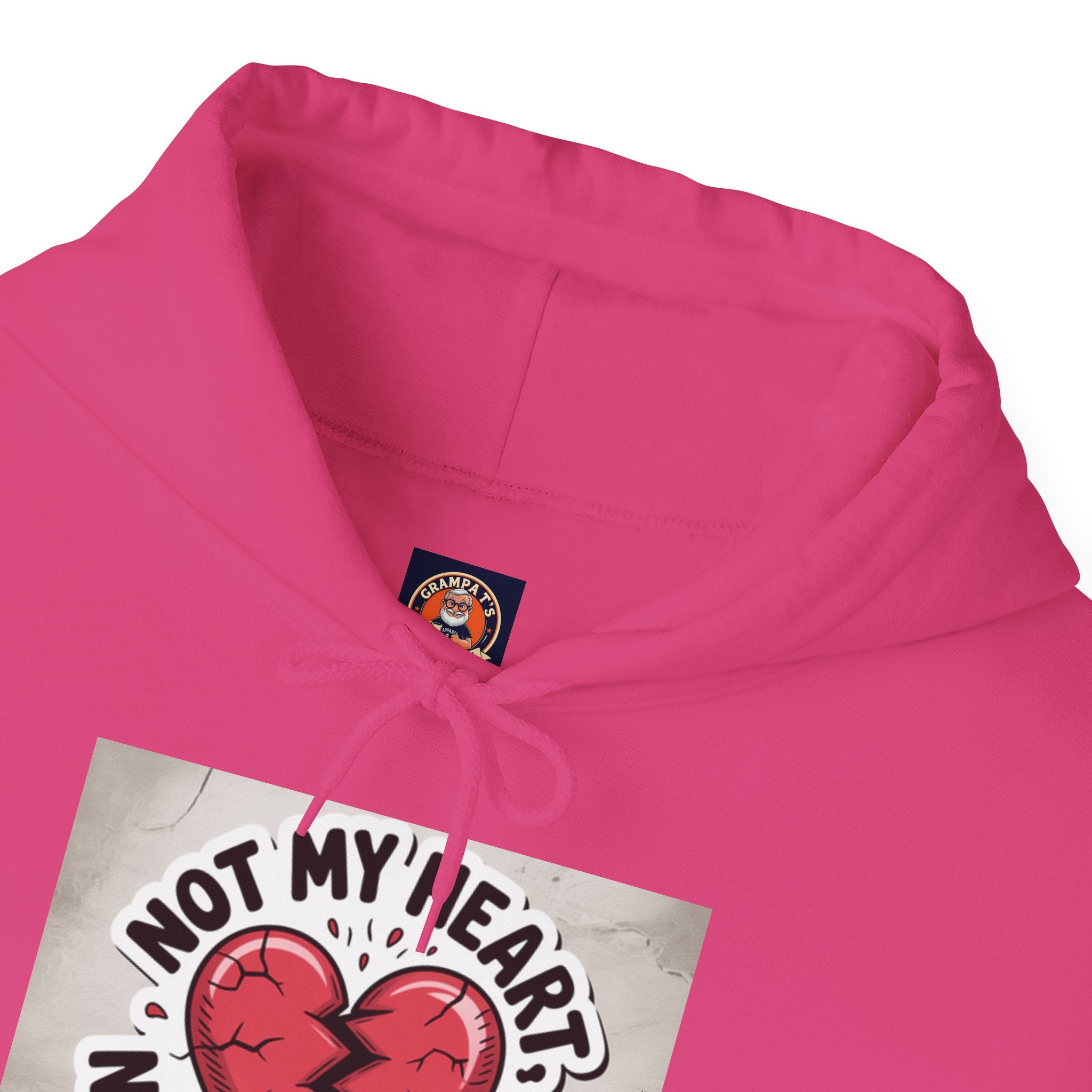 Heartbreak Humor Hoodie, Unisex Hooded Sweatshirt, Funny Gift, Self-Care Apparel, Valentine's Day, Casual Wear, Trendy Fashion