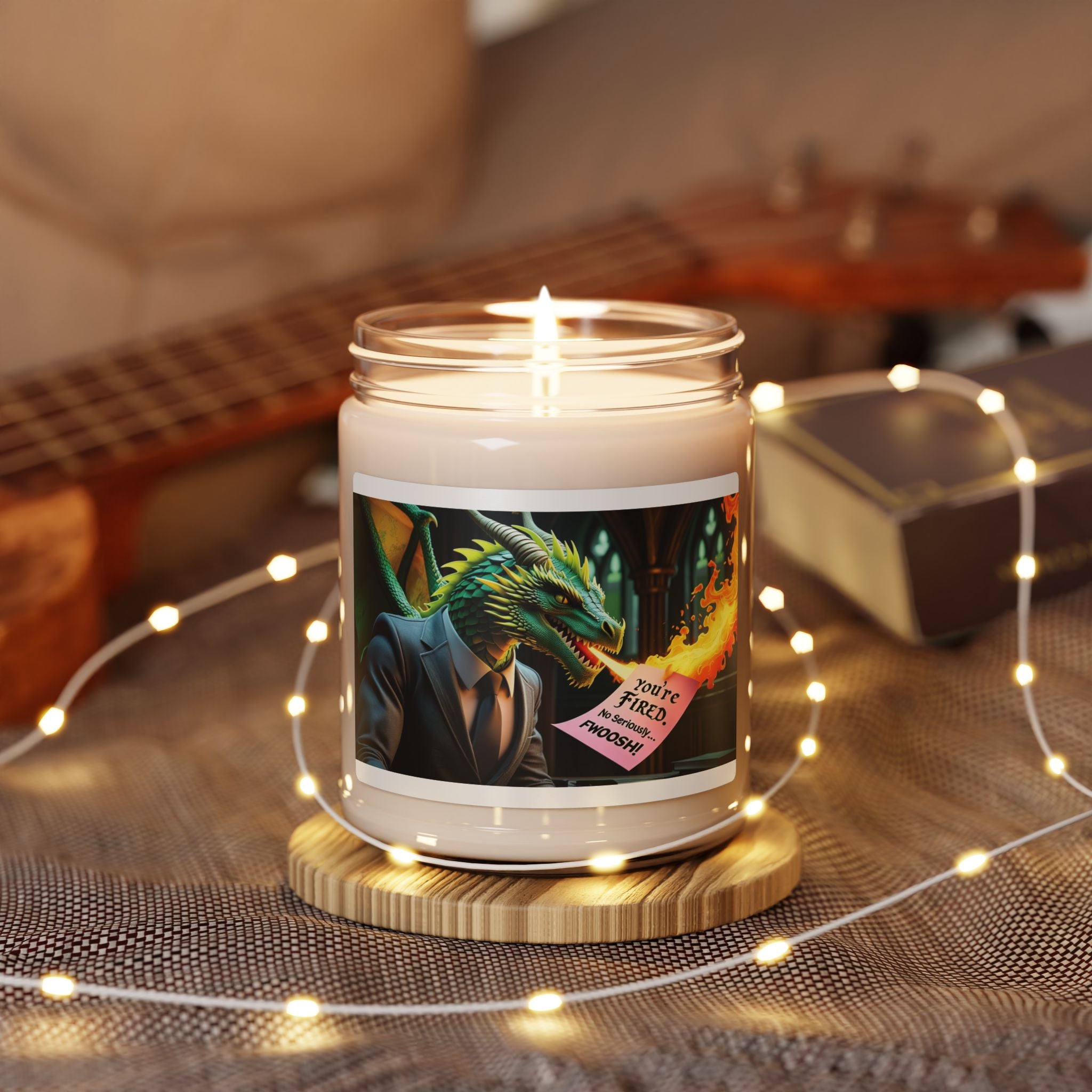 Dragon-Themed Scented Candle, Fantasy Decor, Gift for Gamers, Cozy Home Fragrance, Unique Dragon Design, Home Essentials