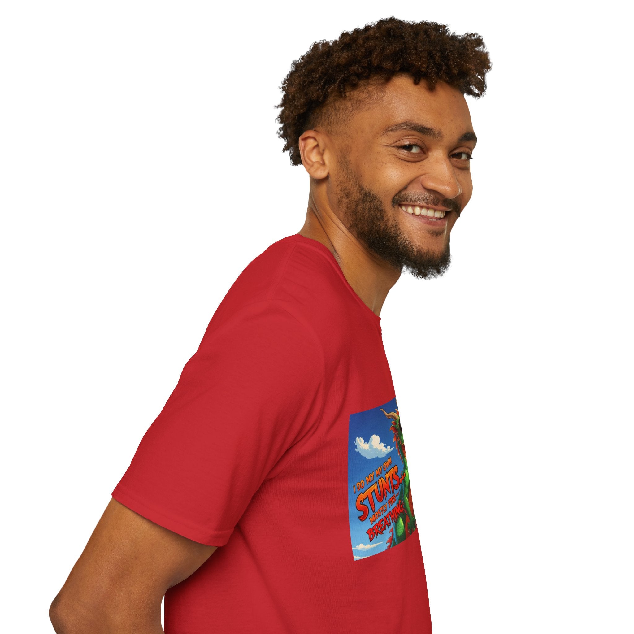 Funny Fire-Breathing Dragon T-Shirt | Fantasy Graphic Tee for Kids and Adults, Unisex Softstyle T-Shirt, Casual Wear, Game Night Apparel, [...]