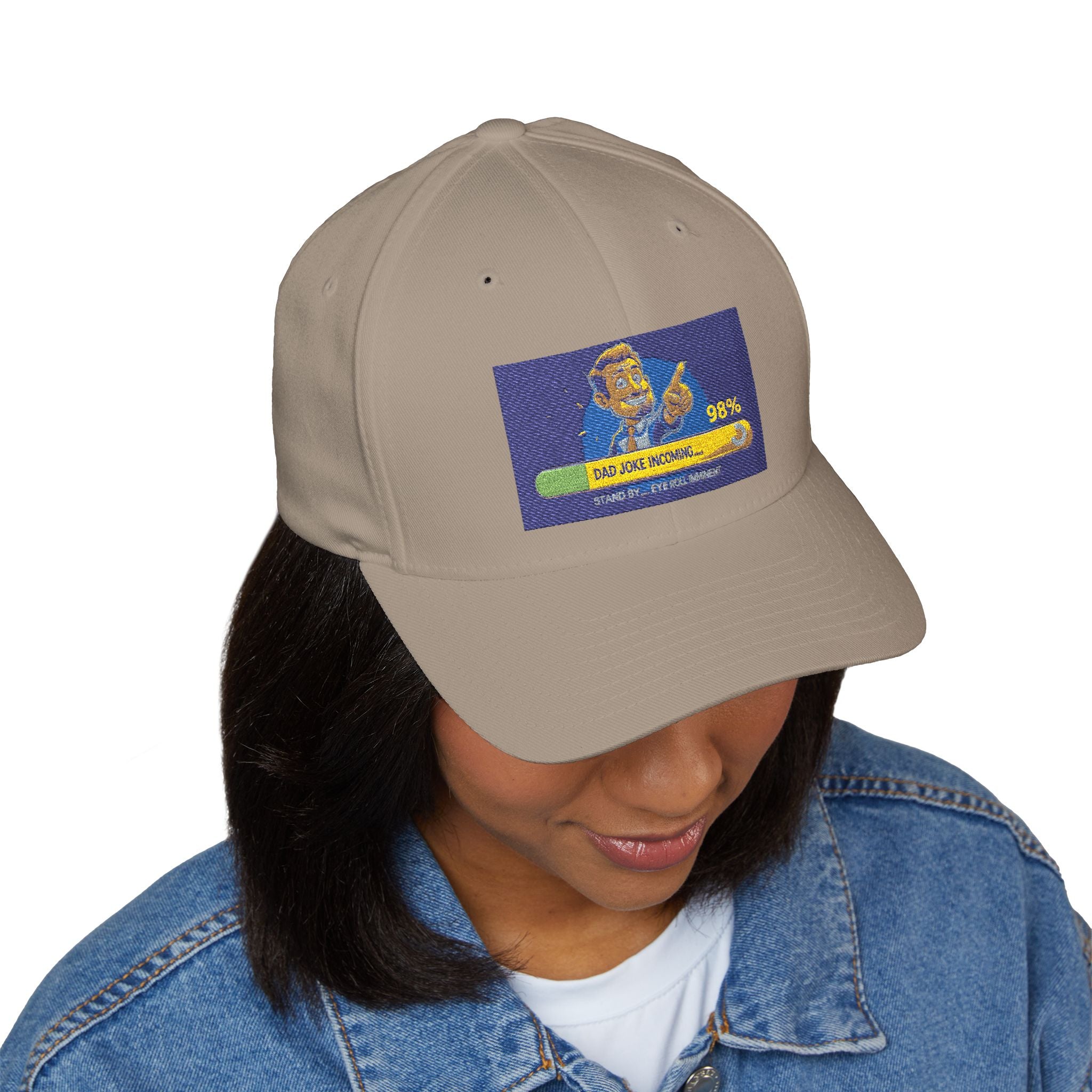 Embroidered Closed-Back Structured Cap - Trendy Apparel for Everyday Wear, Gifts for Him, Casual Style, Summer Accessory, Unique Design