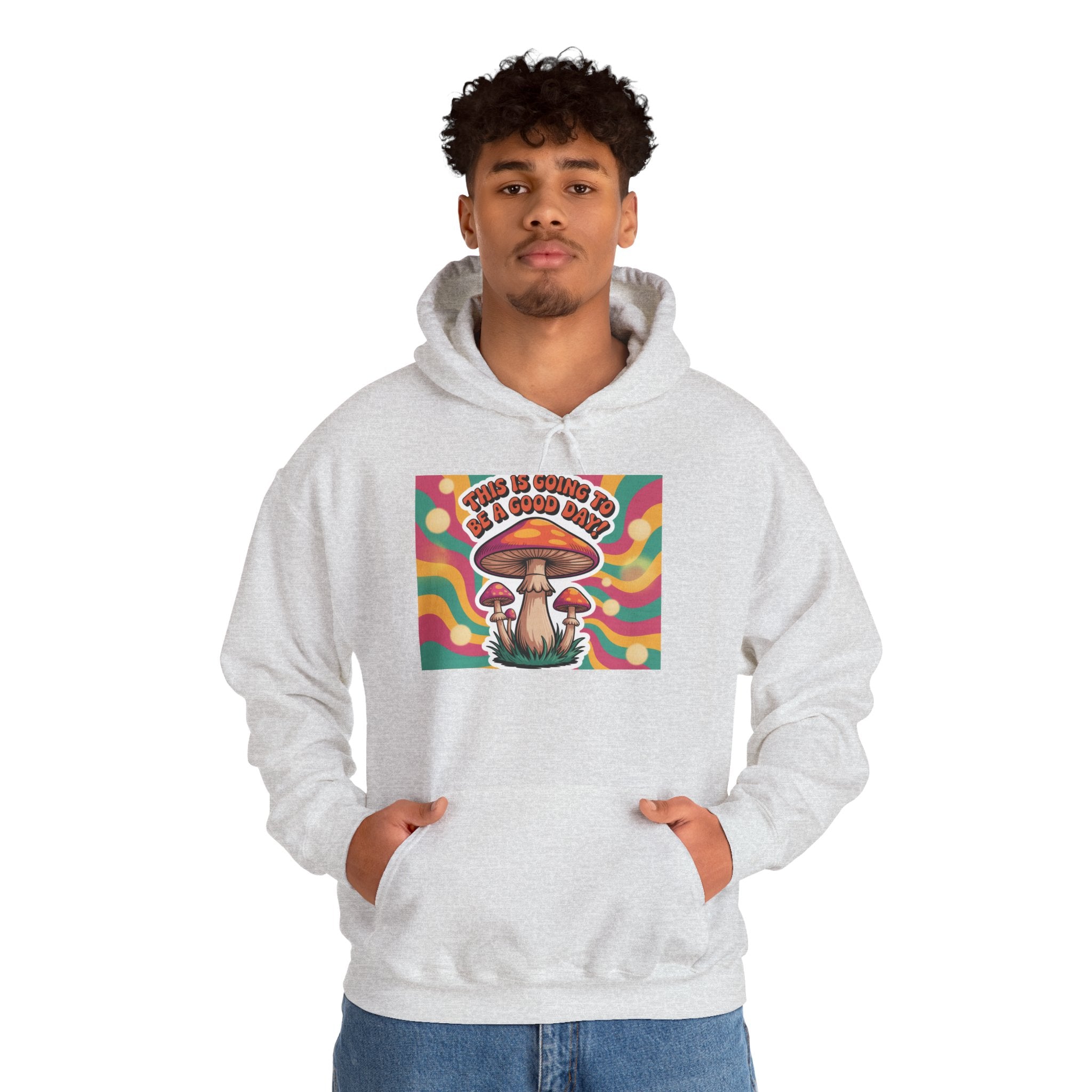 Groovy Mushroom Hoodie - Psychedelic Sweatshirt for Festivals, Cozy Gift for Nature Lovers, Unisex Pull-over for Good Vibes