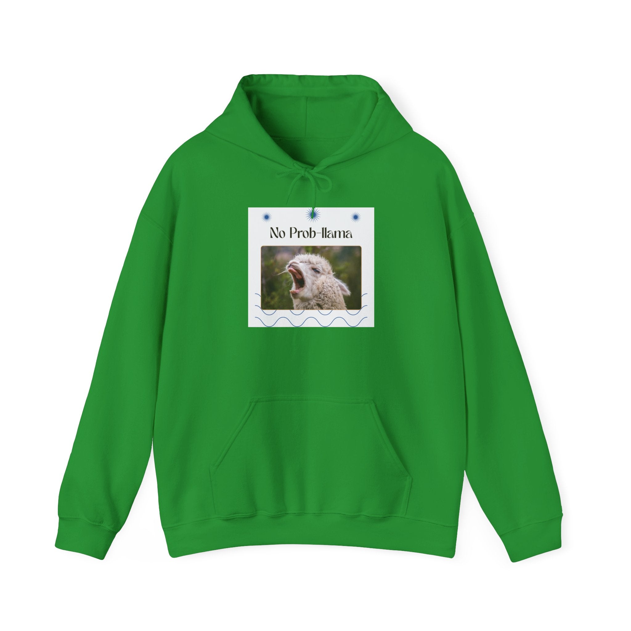 "No Prob-Llama" Unisex Hooded Sweatshirt with Fun Design, Cozy Apparel for Relaxed Days, Gifts for Friends, Casual Wear, Unique Gift Idea, Birthday Present