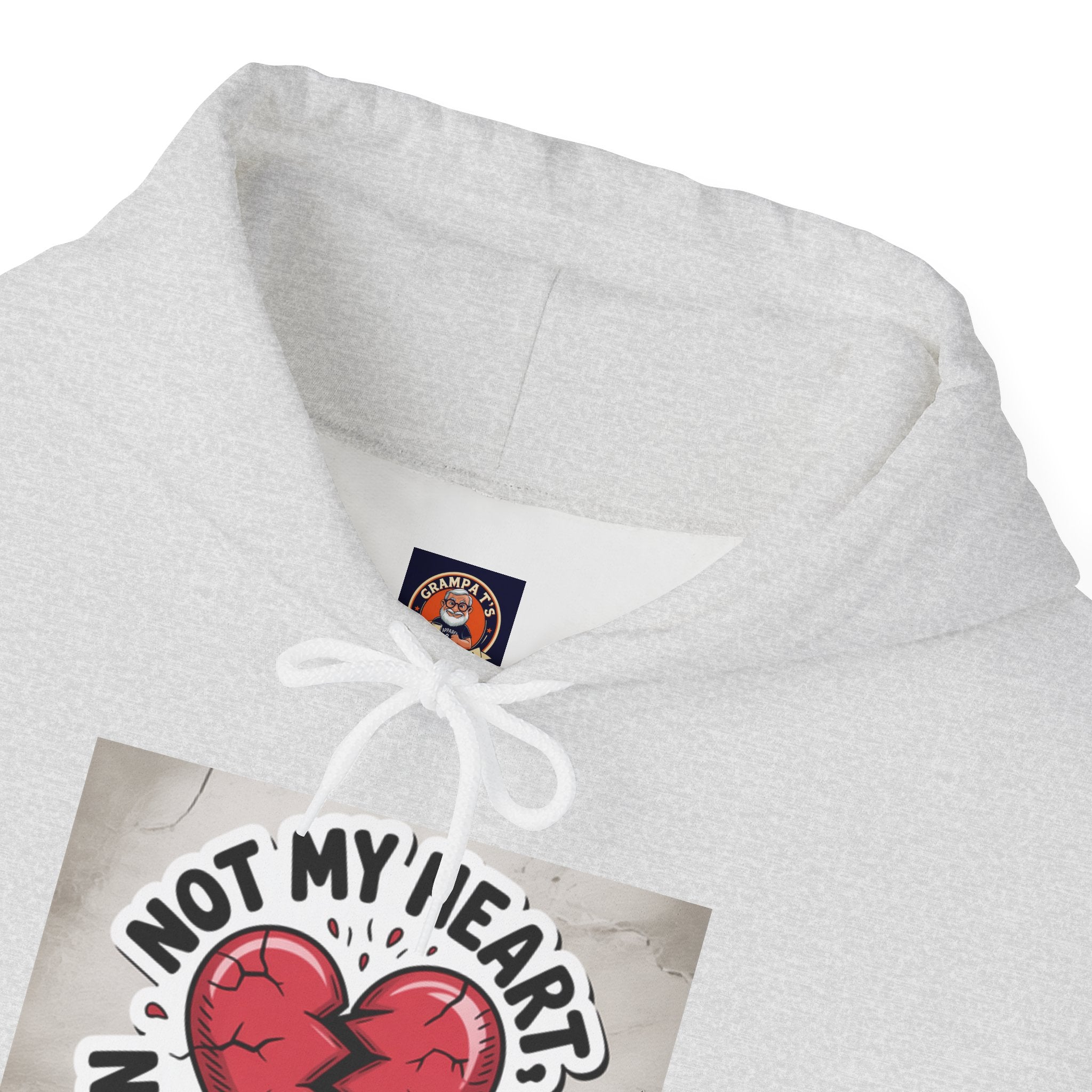 Heartbreak Humor Hoodie, Unisex Hooded Sweatshirt, Funny Gift, Self-Care Apparel, Valentine's Day, Casual Wear, Trendy Fashion