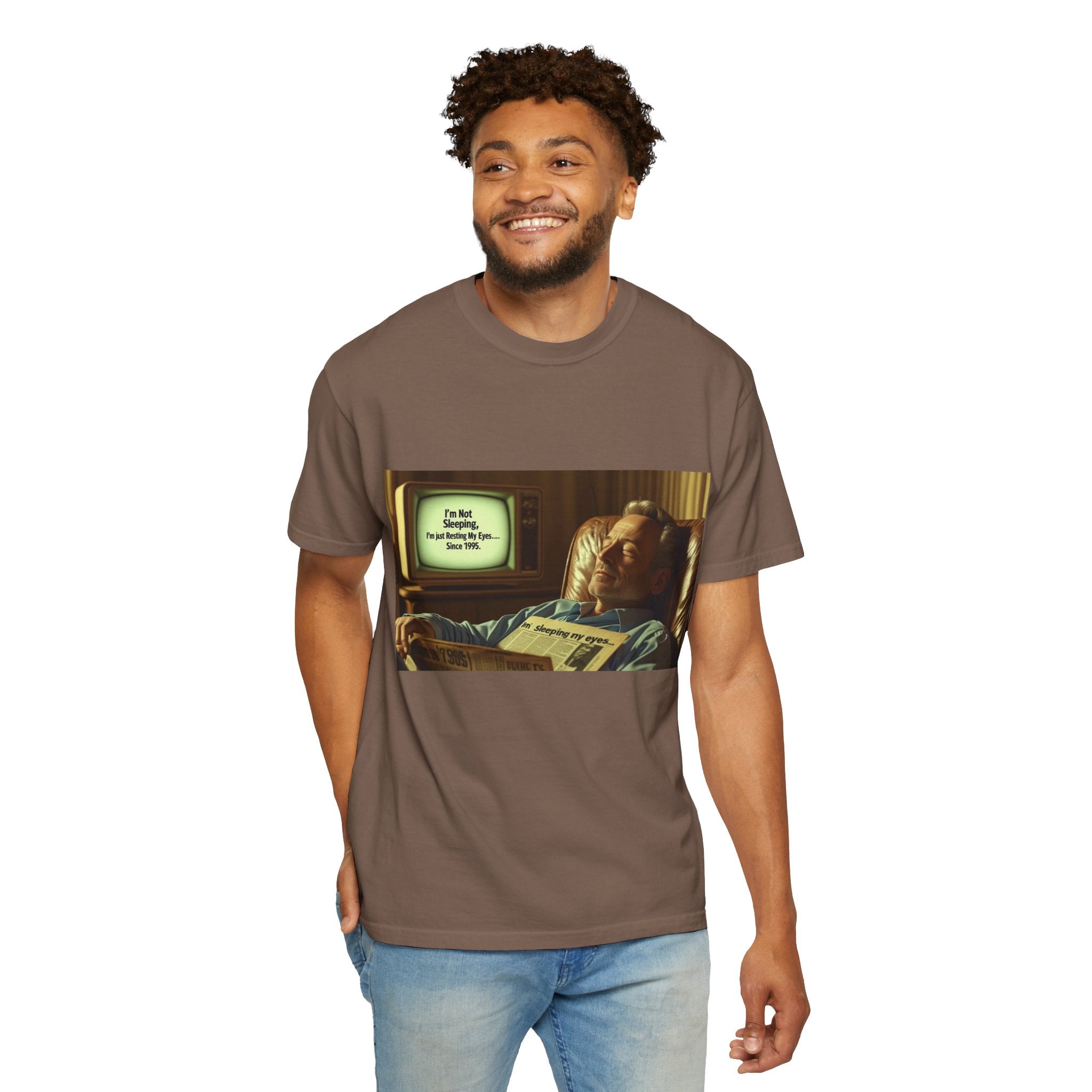 Vintage Humor Graphic Tee, Perfect for Relaxing, Gift for Couch Potatoes, Fun Statement T-Shirt, Father's Day, Casual Wear