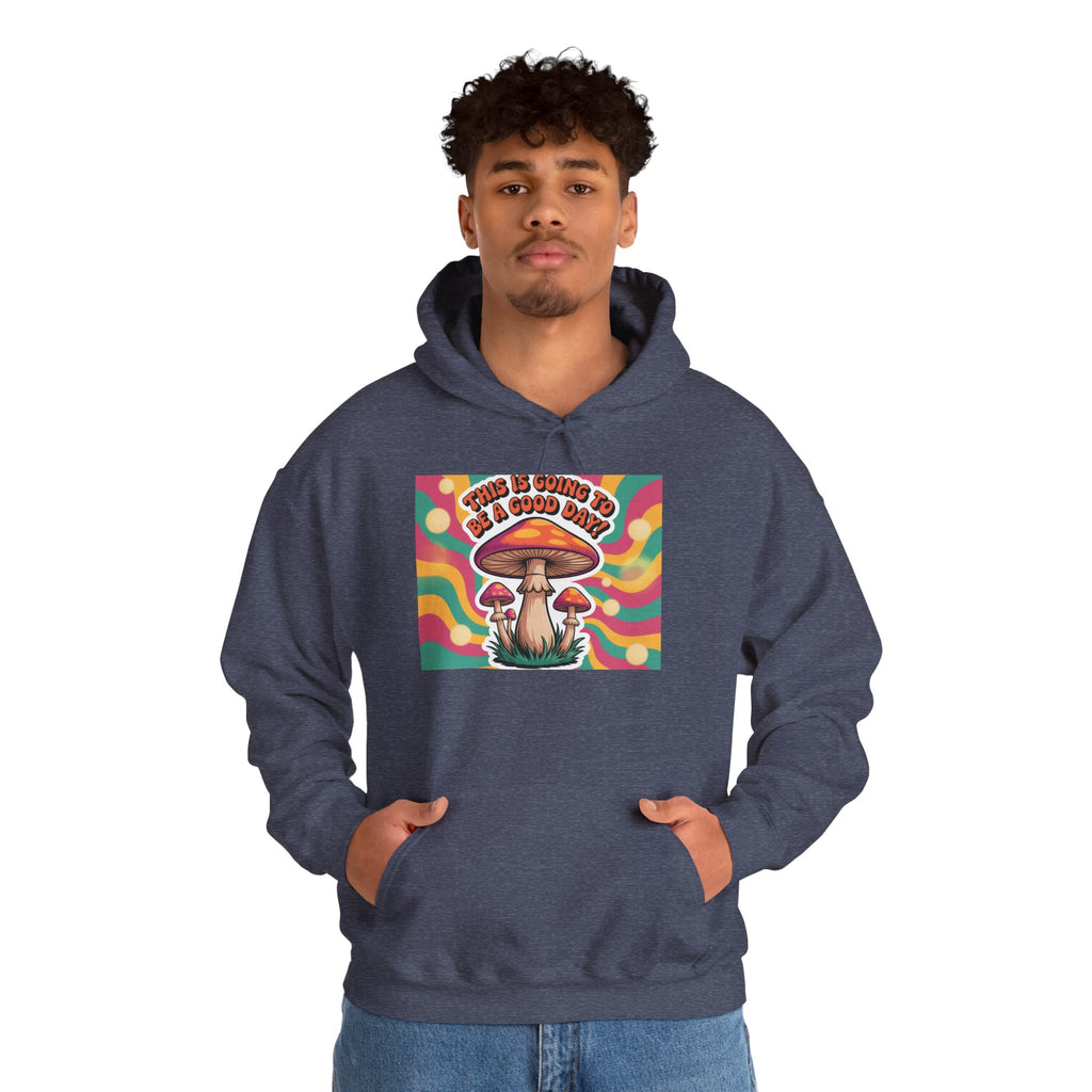 Groovy Mushroom Hoodie - Psychedelic Sweatshirt for Festivals, Cozy Gift for Nature Lovers, Unisex Pull-over for Good Vibes