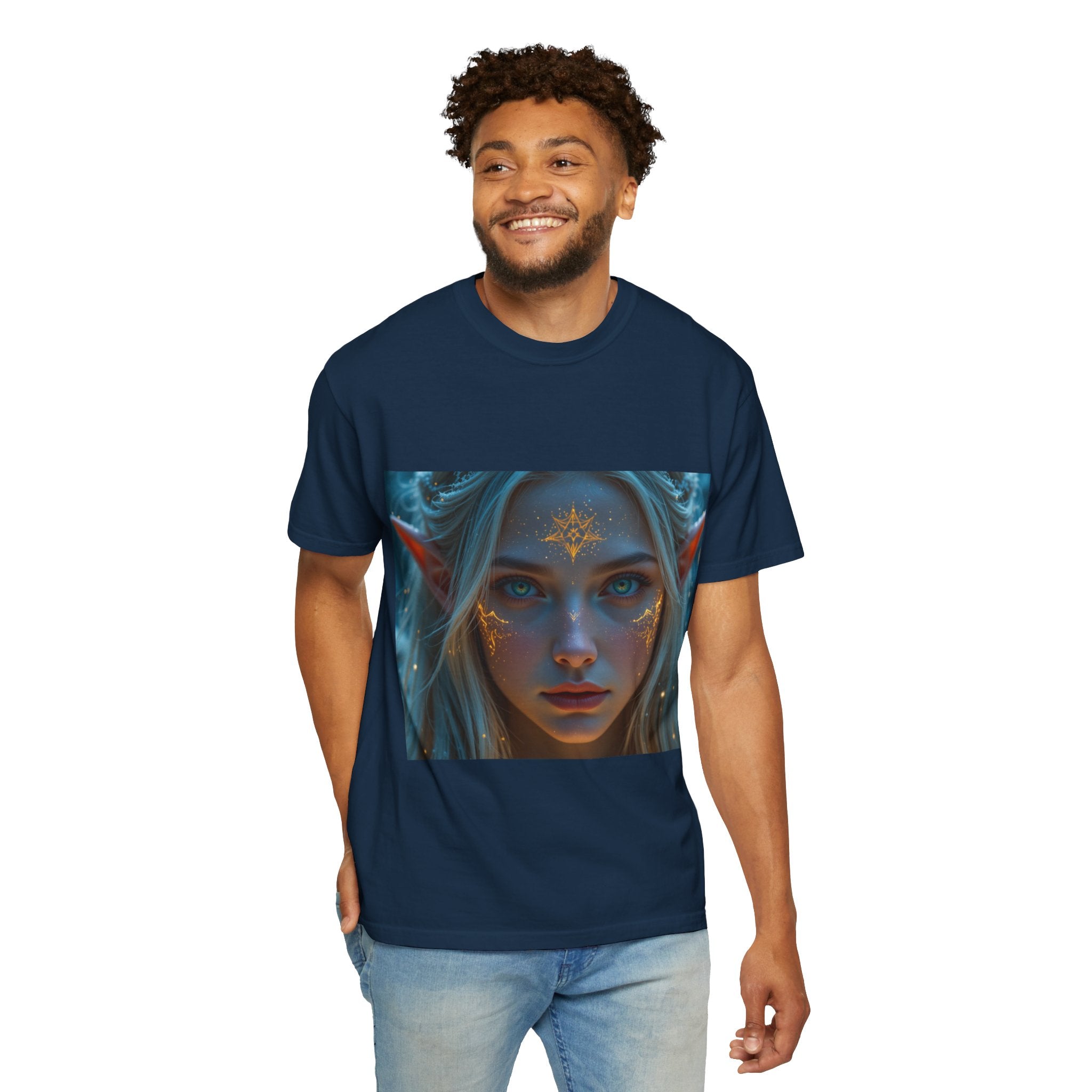 Fantasy-Inspired Elf Princess Unisex T-Shirt, Boho Style Tee for Art Lovers, Gift for Creatives, Dreamy Aesthetic Shirt, Unique Fan Merchandise