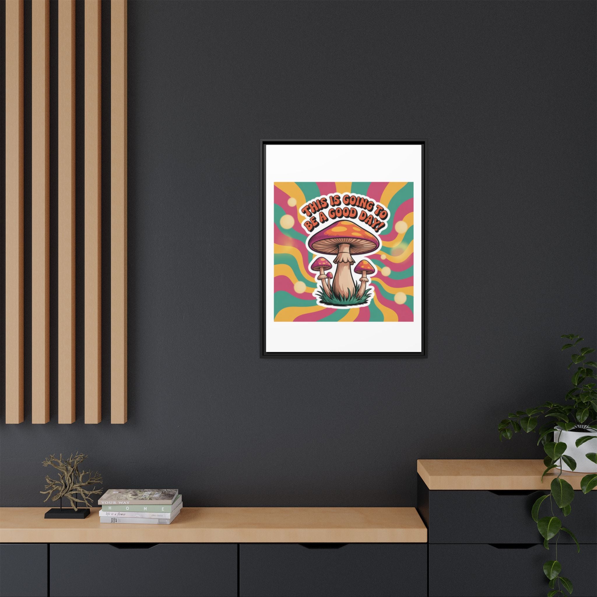 Colorful Framed Canvas Art - "This Is Going To Be A Good Day!" - Positive Vibe Decor, Wall Art for Home, Gift for Friends, Happy Day [...]