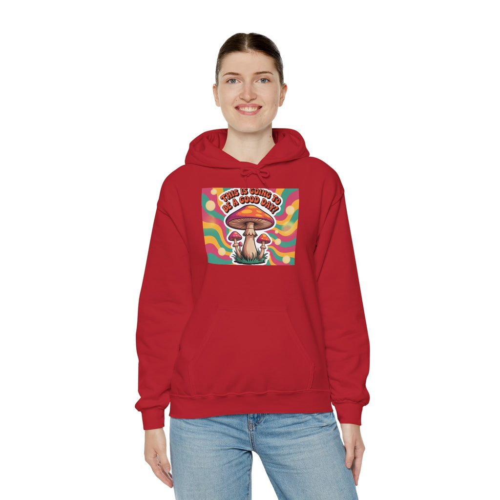 Groovy Mushroom Hoodie - Psychedelic Sweatshirt for Festivals, Cozy Gift for Nature Lovers, Unisex Pull-over for Good Vibes