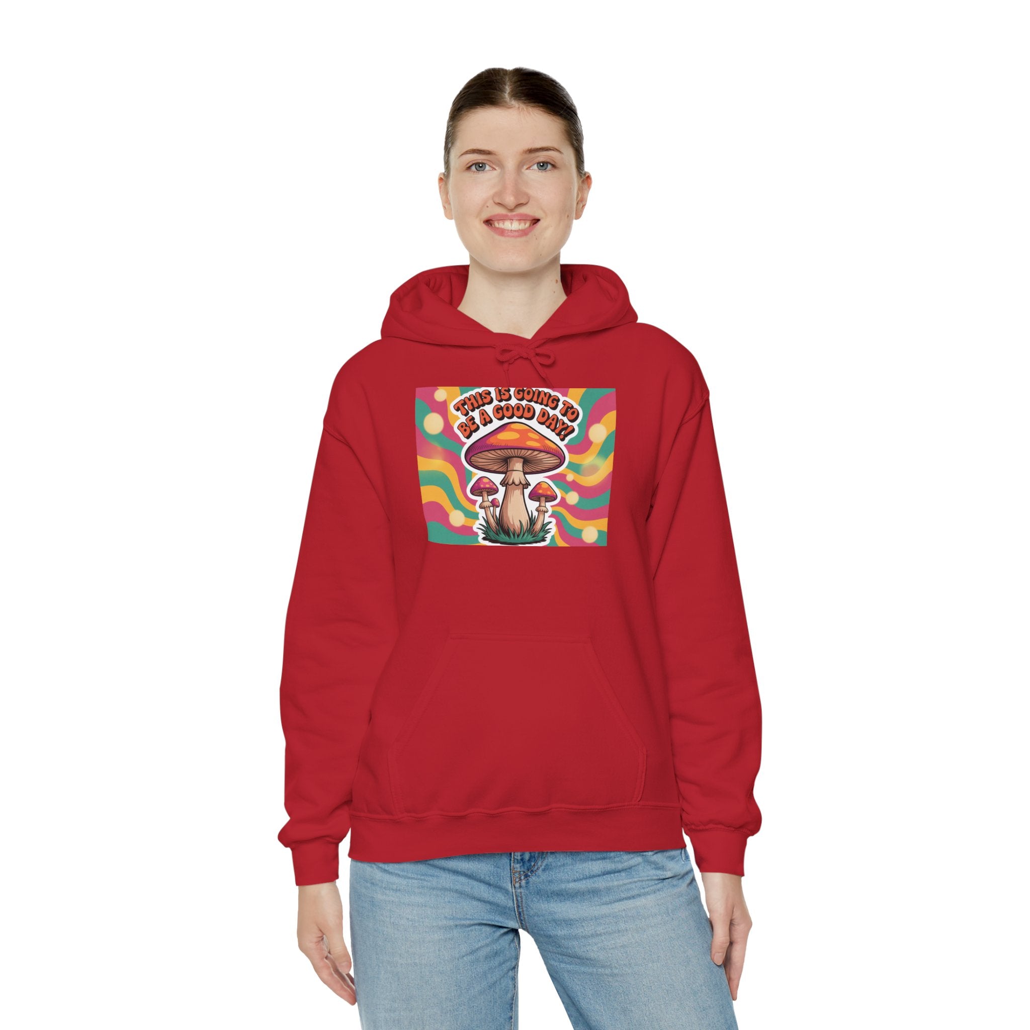 Groovy Mushroom Hoodie - Psychedelic Sweatshirt for Festivals, Cozy Gift for Nature Lovers, Unisex Pull-over for Good Vibes