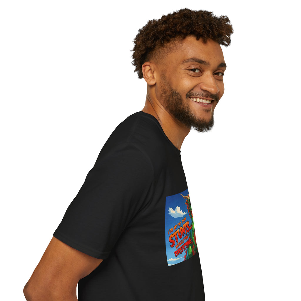 Funny Fire-Breathing Dragon T-Shirt | Fantasy Graphic Tee for Kids and Adults, Unisex Softstyle T-Shirt, Casual Wear, Game Night Apparel, [...]