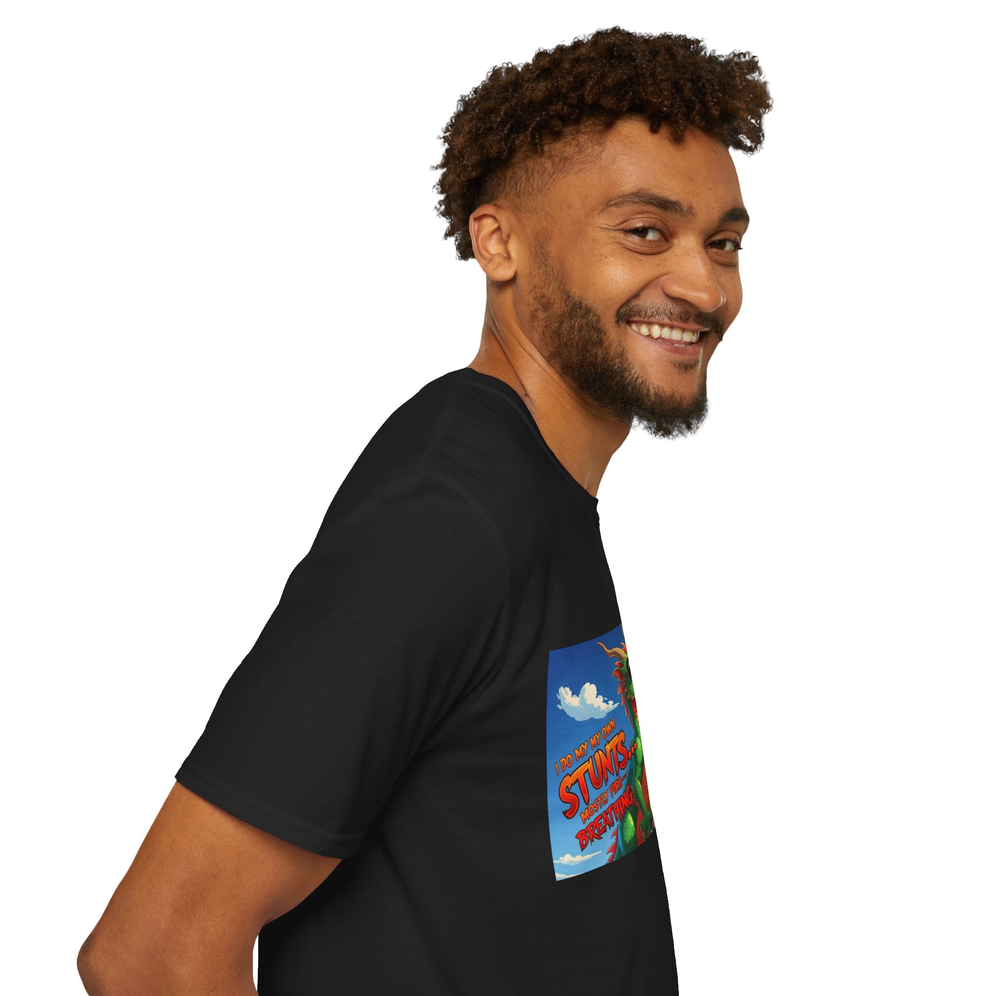 Funny Fire-Breathing Dragon T-Shirt | Fantasy Graphic Tee for Kids and Adults, Unisex Softstyle T-Shirt, Casual Wear, Game Night Apparel, [...]