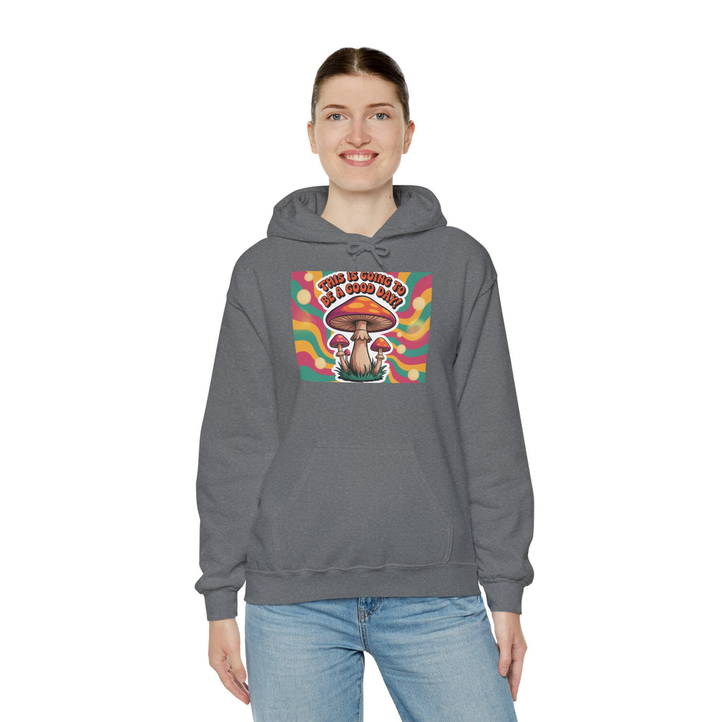 Groovy Mushroom Hoodie - Psychedelic Sweatshirt for Festivals, Cozy Gift for Nature Lovers, Unisex Pull-over for Good Vibes