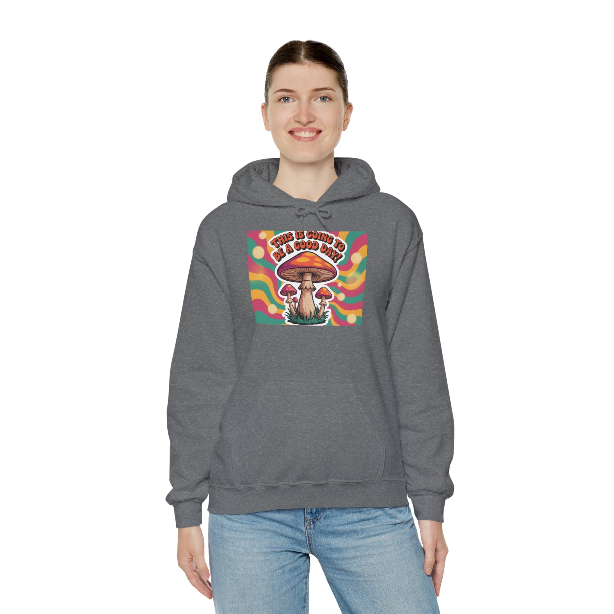 Groovy Mushroom Hoodie - Psychedelic Sweatshirt for Festivals, Cozy Gift for Nature Lovers, Unisex Pull-over for Good Vibes