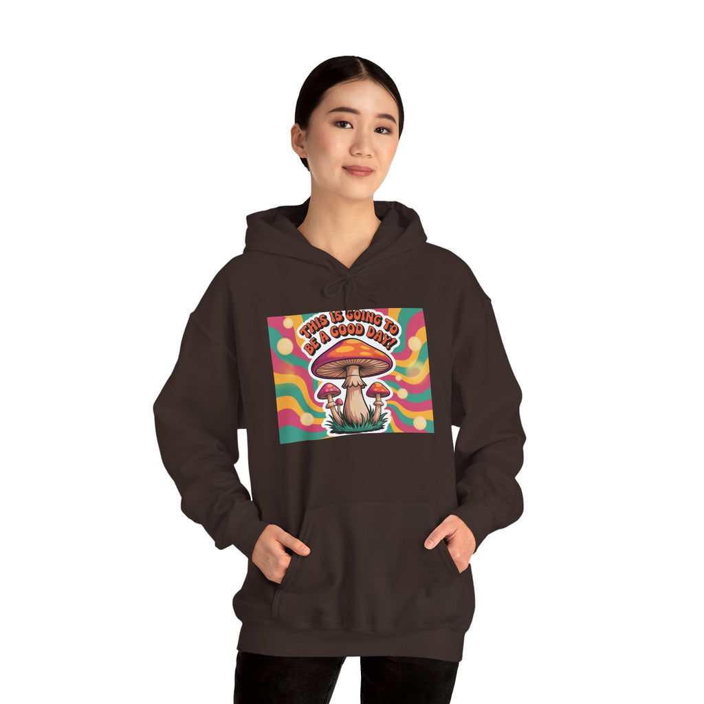 Groovy Mushroom Hoodie - Psychedelic Sweatshirt for Festivals, Cozy Gift for Nature Lovers, Unisex Pull-over for Good Vibes
