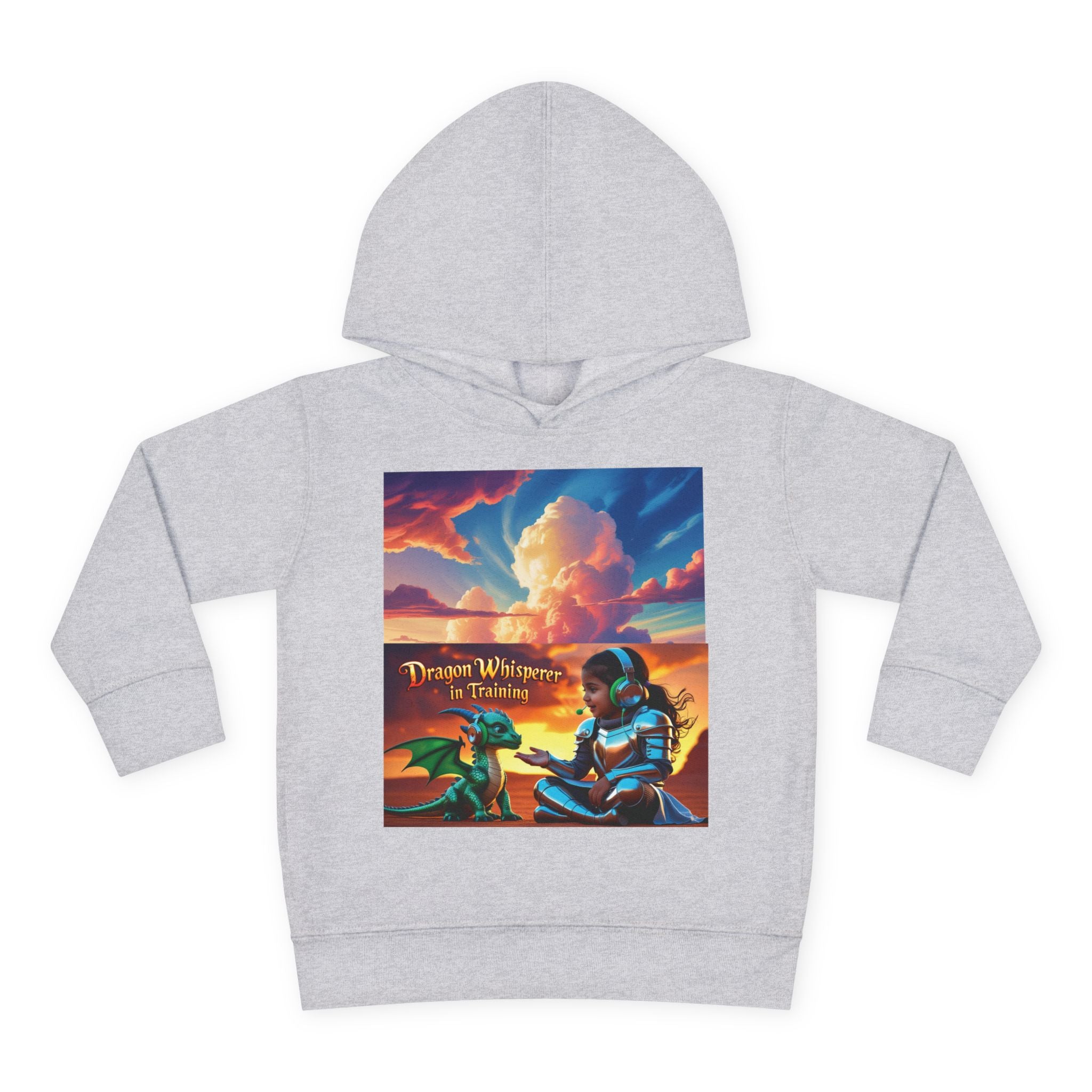 Grampa T’s Toddler Dragon Hoodie – “Dragon Whisperer in Training” Fleece | Cozy Fun Gift for Toddlers, Young Dreamers & Birthday Boys/Girls!