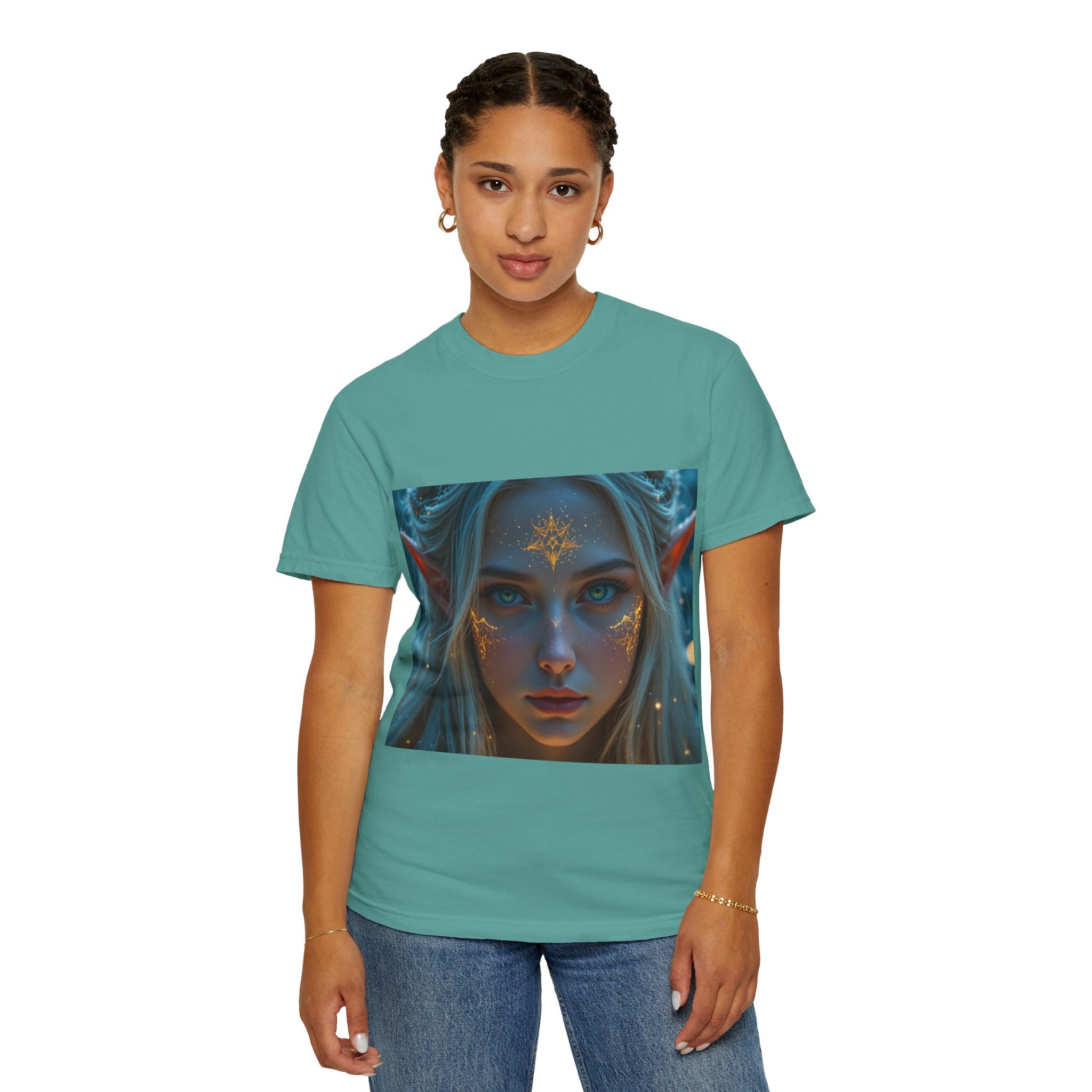 Fantasy-Inspired Elf Princess Unisex T-Shirt, Boho Style Tee for Art Lovers, Gift for Creatives, Dreamy Aesthetic Shirt, Unique Fan Merchandise