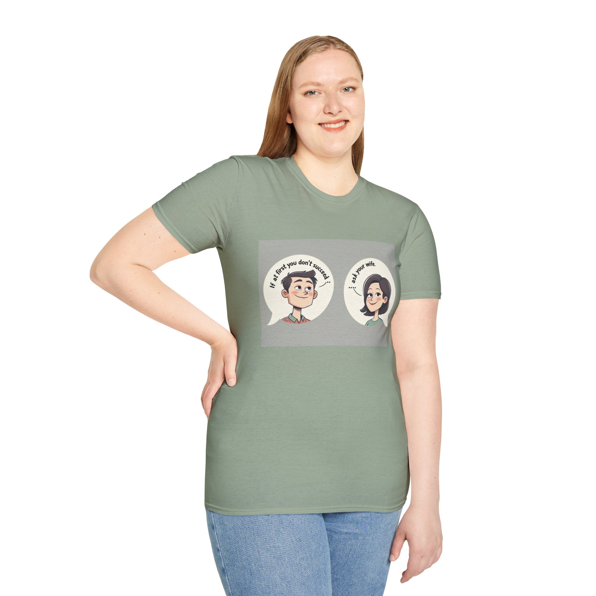 Playful Conversation T-Shirt, Funny Graphic Tee, Unisex Humor Shirt, Casual Wear, Gift for Friends, Quirky Outfit